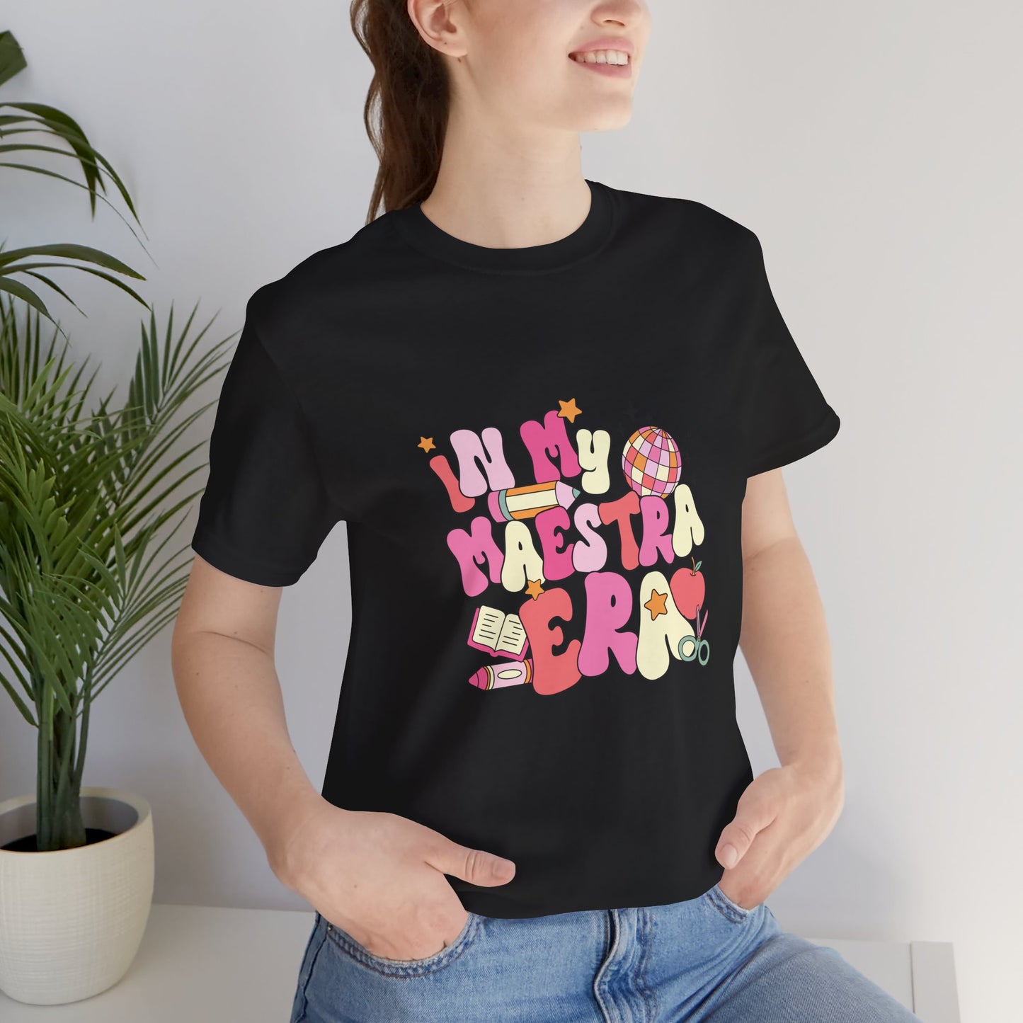 Disco Apple In My Teacher Era Tee, Disco Apple Teacher Shirt, Custom Apple Teacher Shirt, Back to School Teacher Shirt, Teacher Lifestyle Shirt, Retro Shirt, Custom Gift for Teacher
