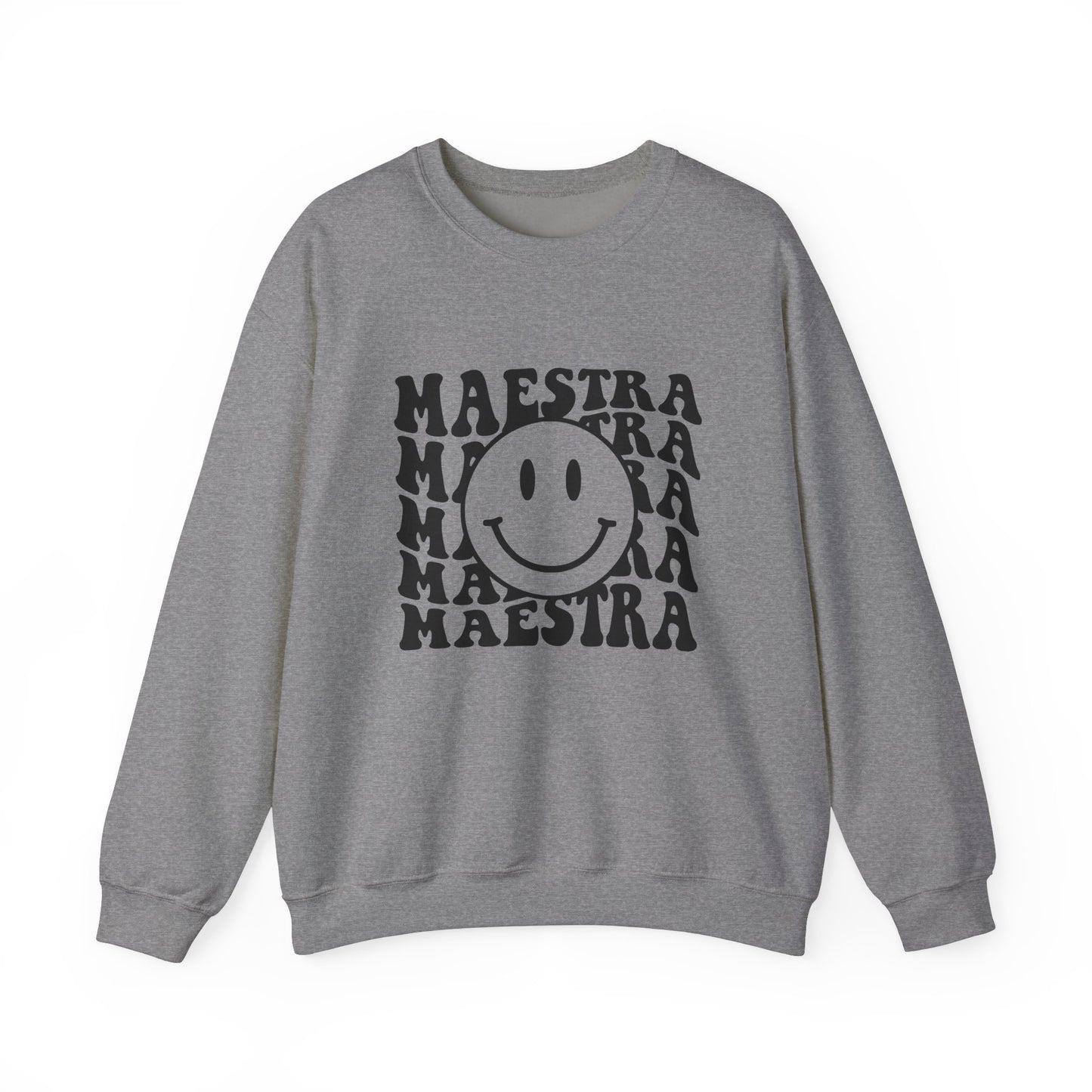 Spanish Teacher Sweatshirt, Spanish Maestra Sweatshirt, Spanish Maestra Smiley Teacher Sweater, Spanish Smiley Teacher Sweatshirt, Retro Smiley Teacher Sweatshirt, Classic Teacher Sweater, Cute Teacher Sweatshirt, Back to School Sweatshirt