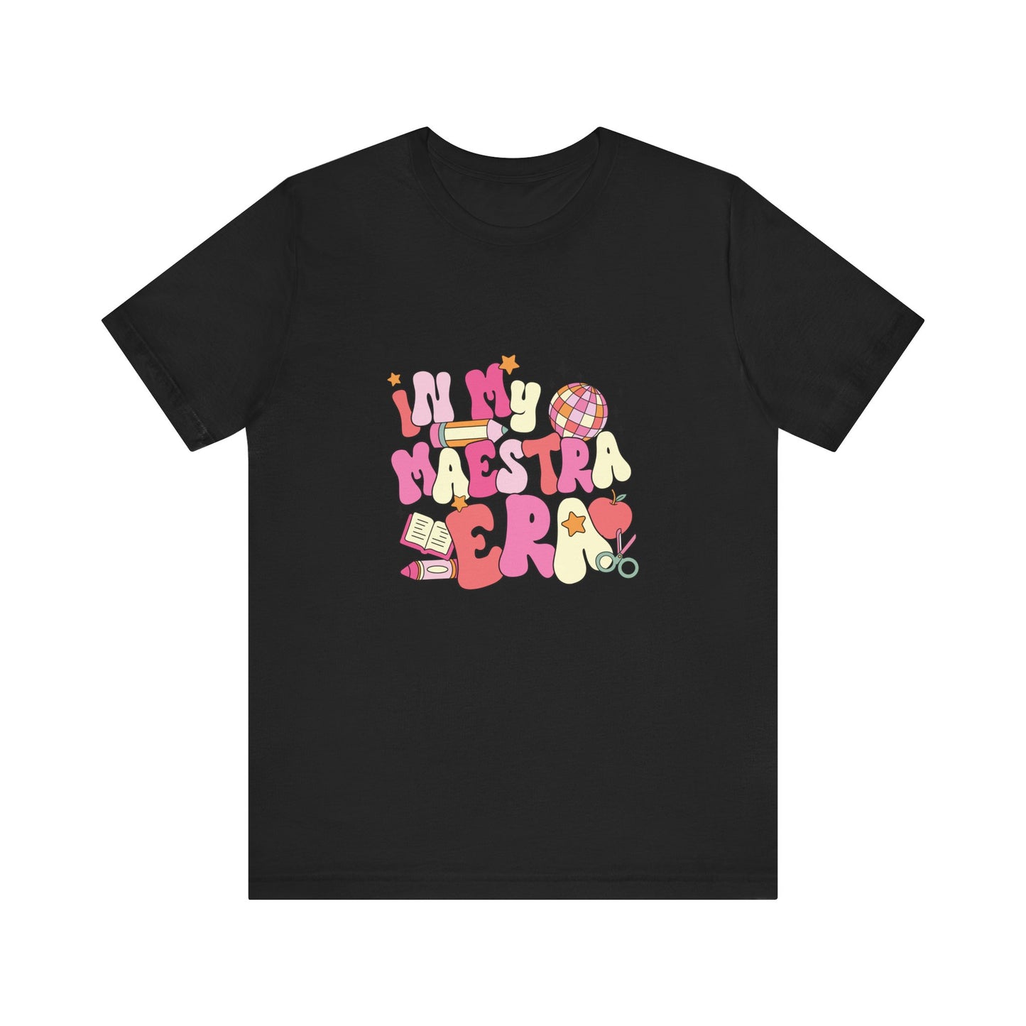 Disco Apple In My Teacher Era Tee, Disco Apple Teacher Shirt, Custom Apple Teacher Shirt, Back to School Teacher Shirt, Teacher Lifestyle Shirt, Retro Shirt, Custom Gift for Teacher