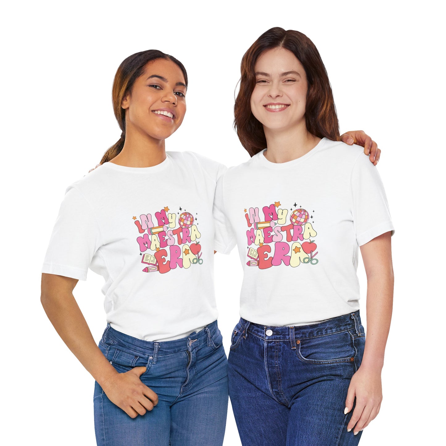 Disco Apple In My Teacher Era Tee, Disco Apple Teacher Shirt, Custom Apple Teacher Shirt, Back to School Teacher Shirt, Teacher Lifestyle Shirt, Retro Shirt, Custom Gift for Teacher