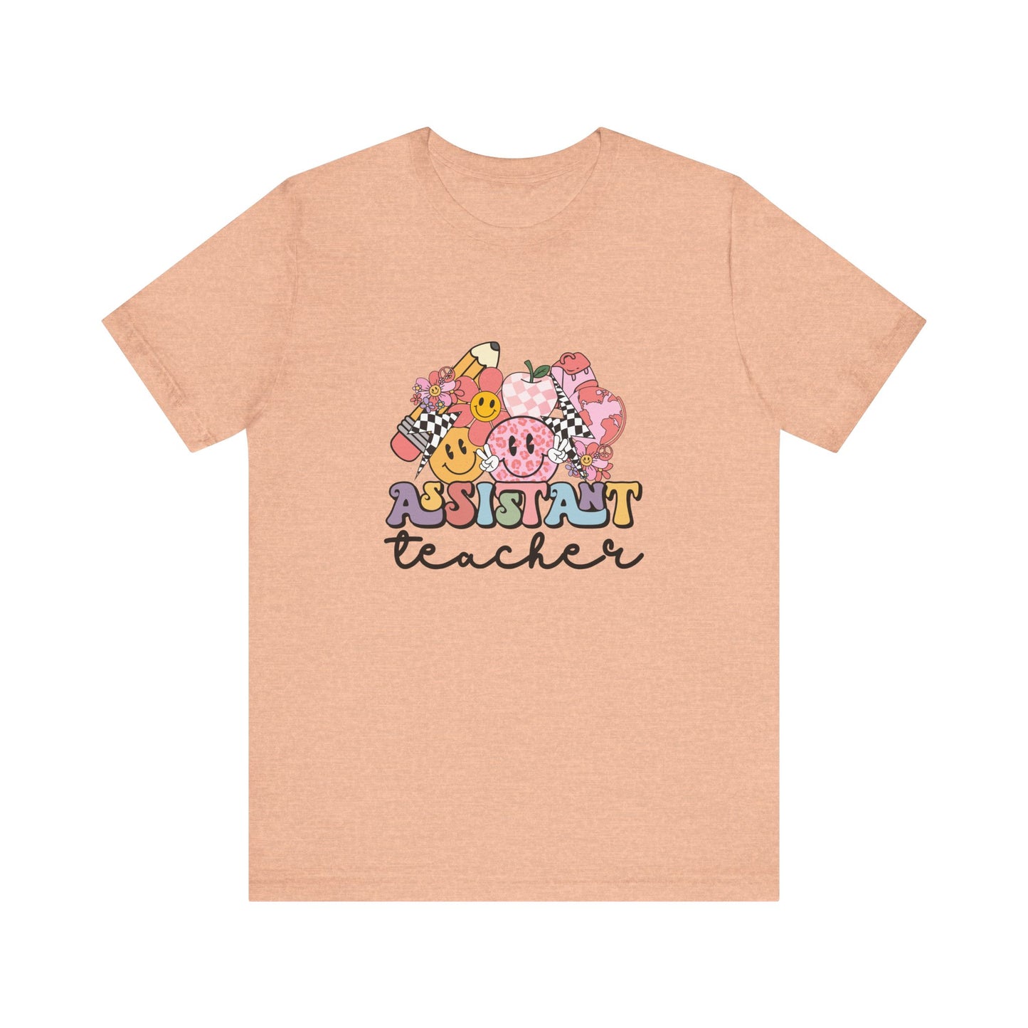 Retro Checkered Teacher Assistant Tee, Teacher Assistant Shirt, Teacher Assistant Life Shirt, Assistant Teacher Shirt, Custom Teacher Shirt, Custom Teacher Gift
