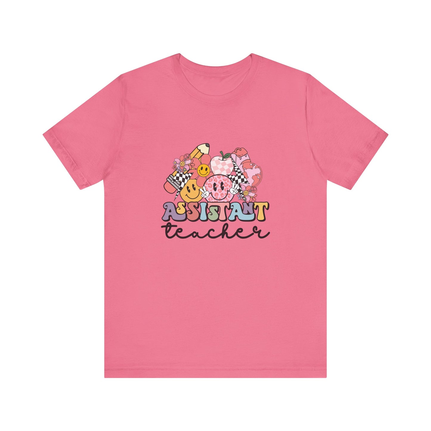 Retro Checkered Teacher Assistant Tee, Teacher Assistant Shirt, Teacher Assistant Life Shirt, Assistant Teacher Shirt, Custom Teacher Shirt, Custom Teacher Gift