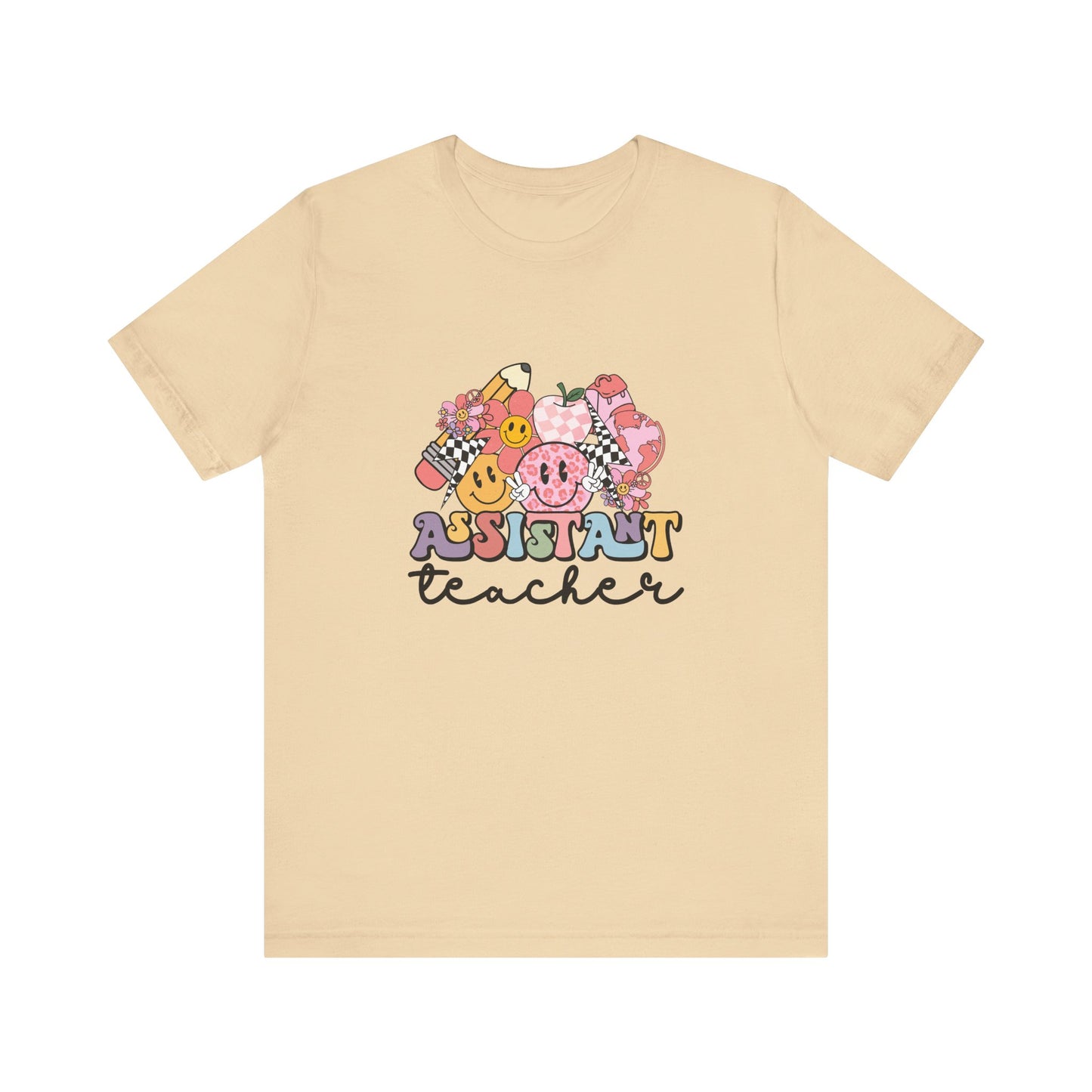 Retro Checkered Teacher Assistant Tee, Teacher Assistant Shirt, Teacher Assistant Life Shirt, Assistant Teacher Shirt, Custom Teacher Shirt, Custom Teacher Gift