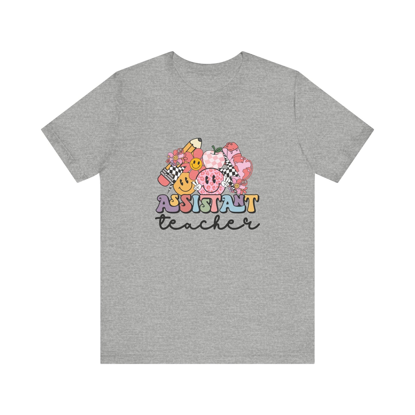 Retro Checkered Teacher Assistant Tee, Teacher Assistant Shirt, Teacher Assistant Life Shirt, Assistant Teacher Shirt, Custom Teacher Shirt, Custom Teacher Gift