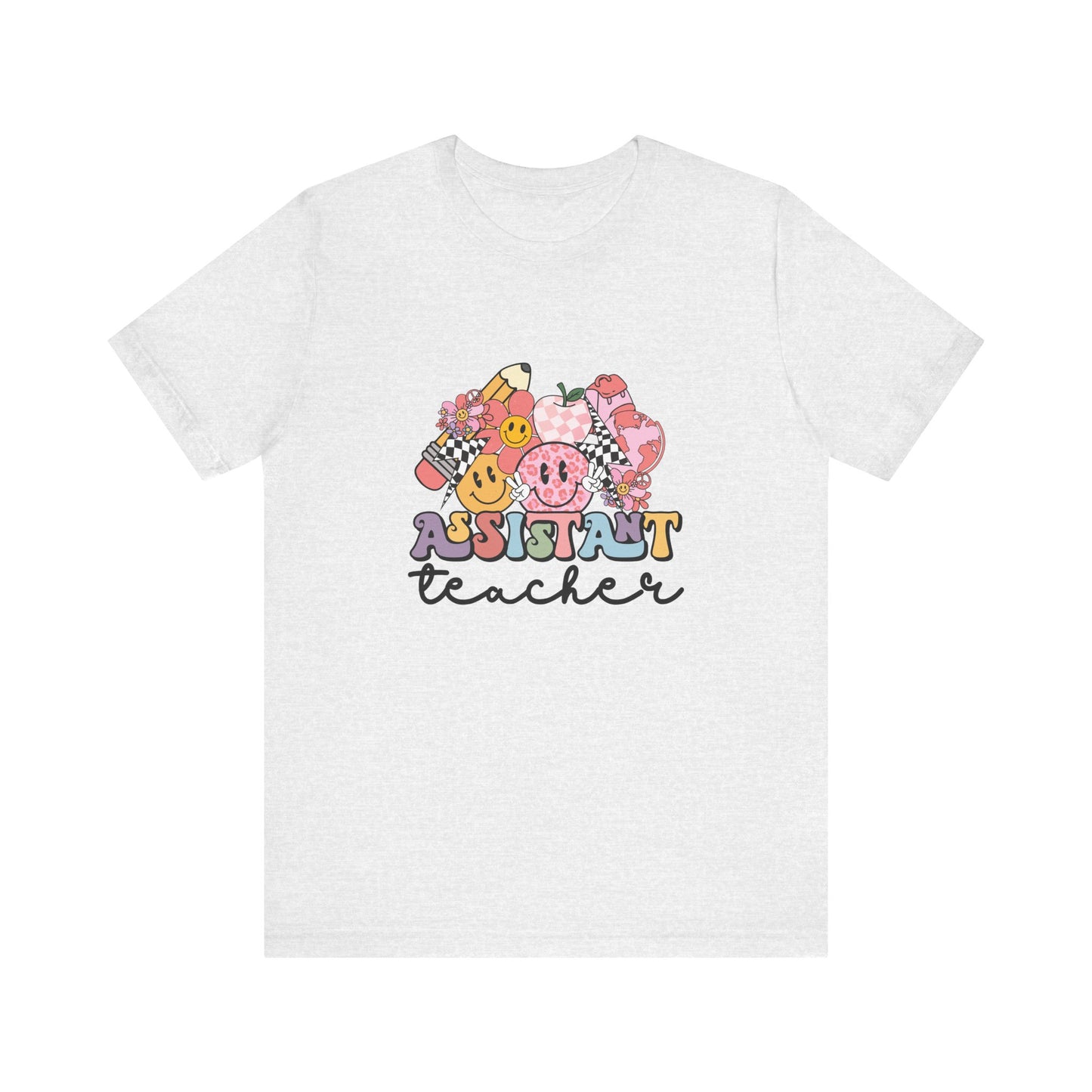 Retro Checkered Teacher Assistant Tee, Teacher Assistant Shirt, Teacher Assistant Life Shirt, Assistant Teacher Shirt, Custom Teacher Shirt, Custom Teacher Gift