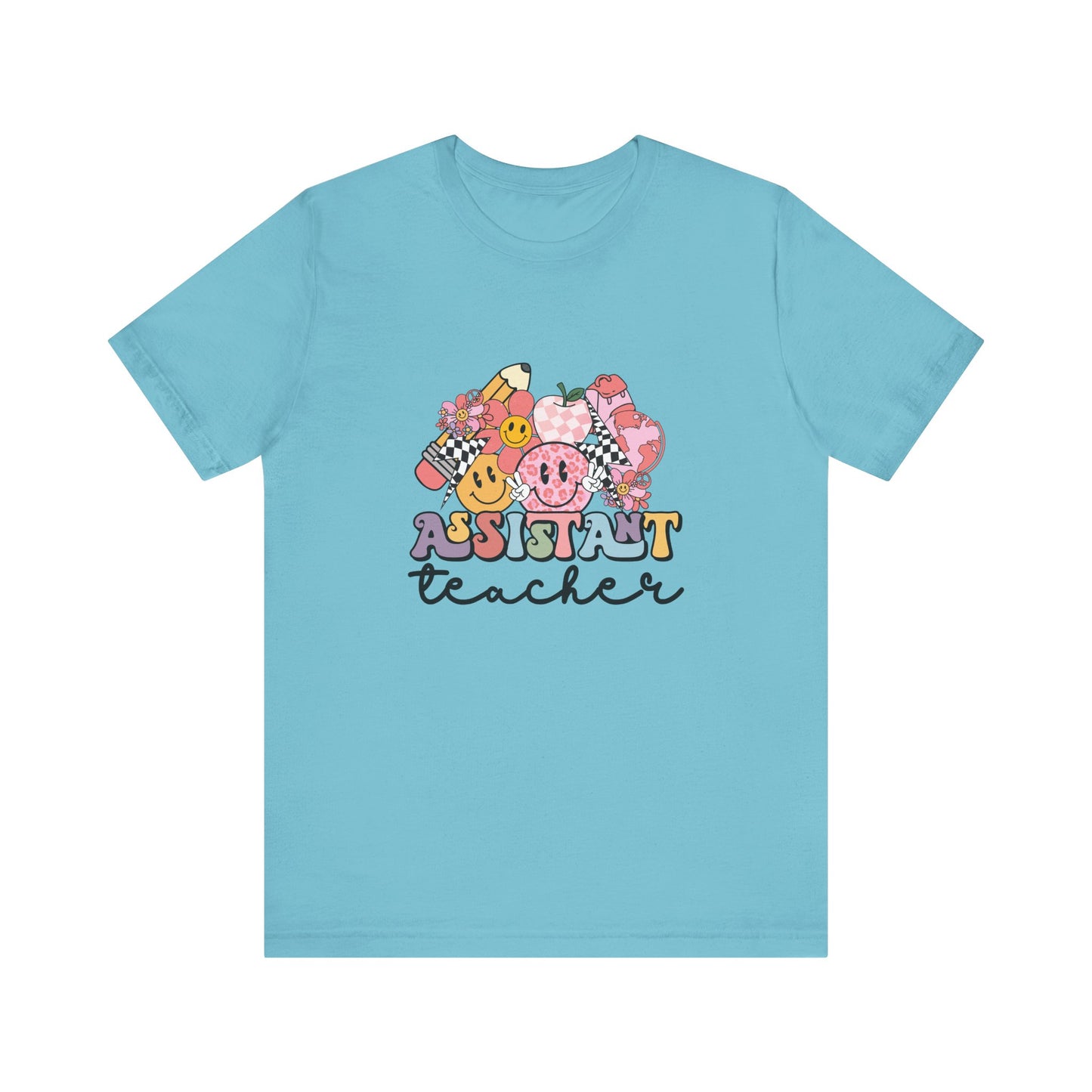 Retro Checkered Teacher Assistant Tee, Teacher Assistant Shirt, Teacher Assistant Life Shirt, Assistant Teacher Shirt, Custom Teacher Shirt, Custom Teacher Gift