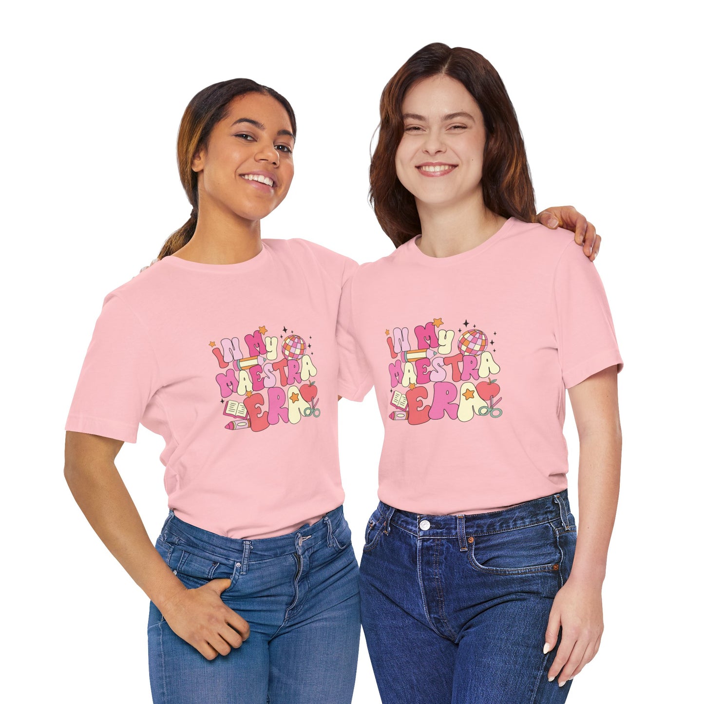 Disco Apple In My Teacher Era Tee, Disco Apple Teacher Shirt, Custom Apple Teacher Shirt, Back to School Teacher Shirt, Teacher Lifestyle Shirt, Retro Shirt, Custom Gift for Teacher
