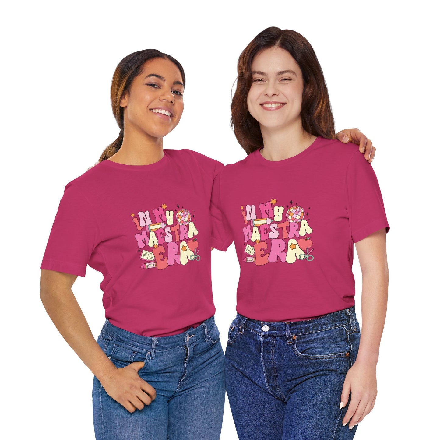 Disco Apple In My Teacher Era Tee, Disco Apple Teacher Shirt, Custom Apple Teacher Shirt, Back to School Teacher Shirt, Teacher Lifestyle Shirt, Retro Shirt, Custom Gift for Teacher