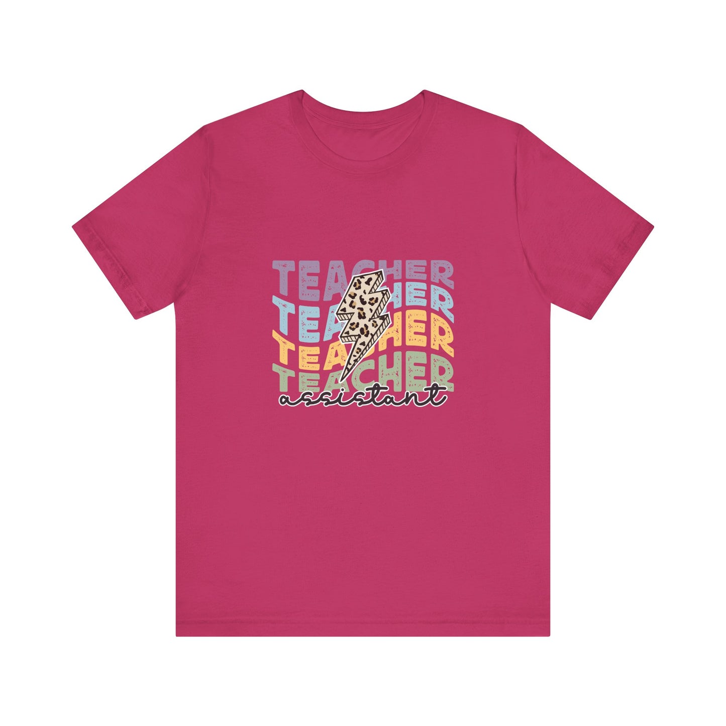 Lightning Bolt Teacher Assistant Shirt, Assistant Teacher Tee, Lightning Bolt Assistant Teacher Shirt, Retro Teacher Life Shirt, Teacher Apprentice Shirt, Custom Teacher Shirt, Custom Teacher Gift