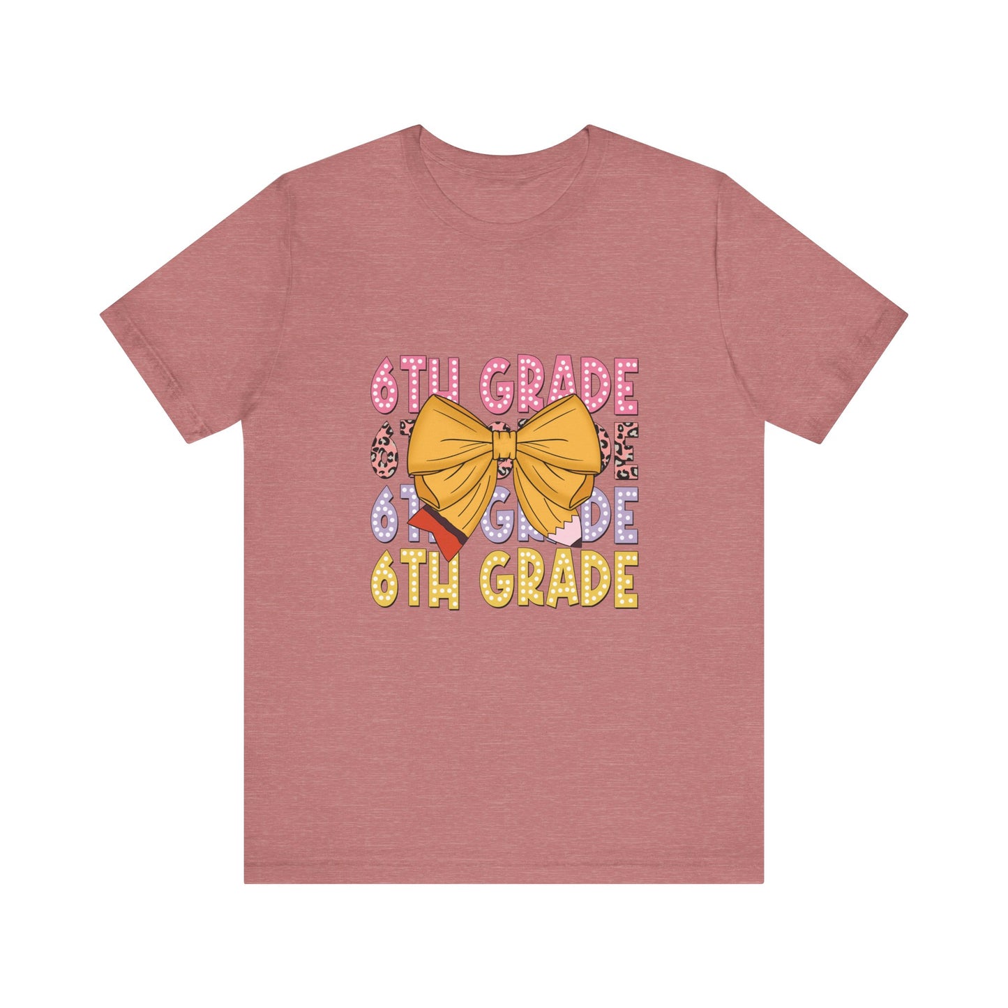 Coquette 6th Grade Teacher Shirt, Coquette Sixth Grade Teacher Shirt, Grade Teacher Shirt, Back to School Teacher Shirt, Teacher Lifestyle Shirt, Custom Teacher Shirt, Custom Teacher Gift