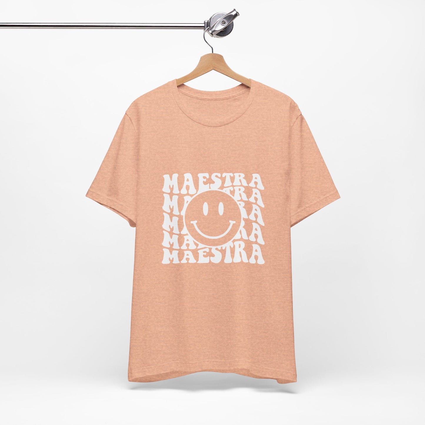 Teacher Smiley Shirt, Smiley Teacher Shirt, Spanish Maestra Shirt, Spanish Smiley Shirt, Smiley Maestra Shirt, Back to School T Shirt, Bilingual Teacher Shirt, Retro Teacher Shirt, Teacher Lifestyle Shirt