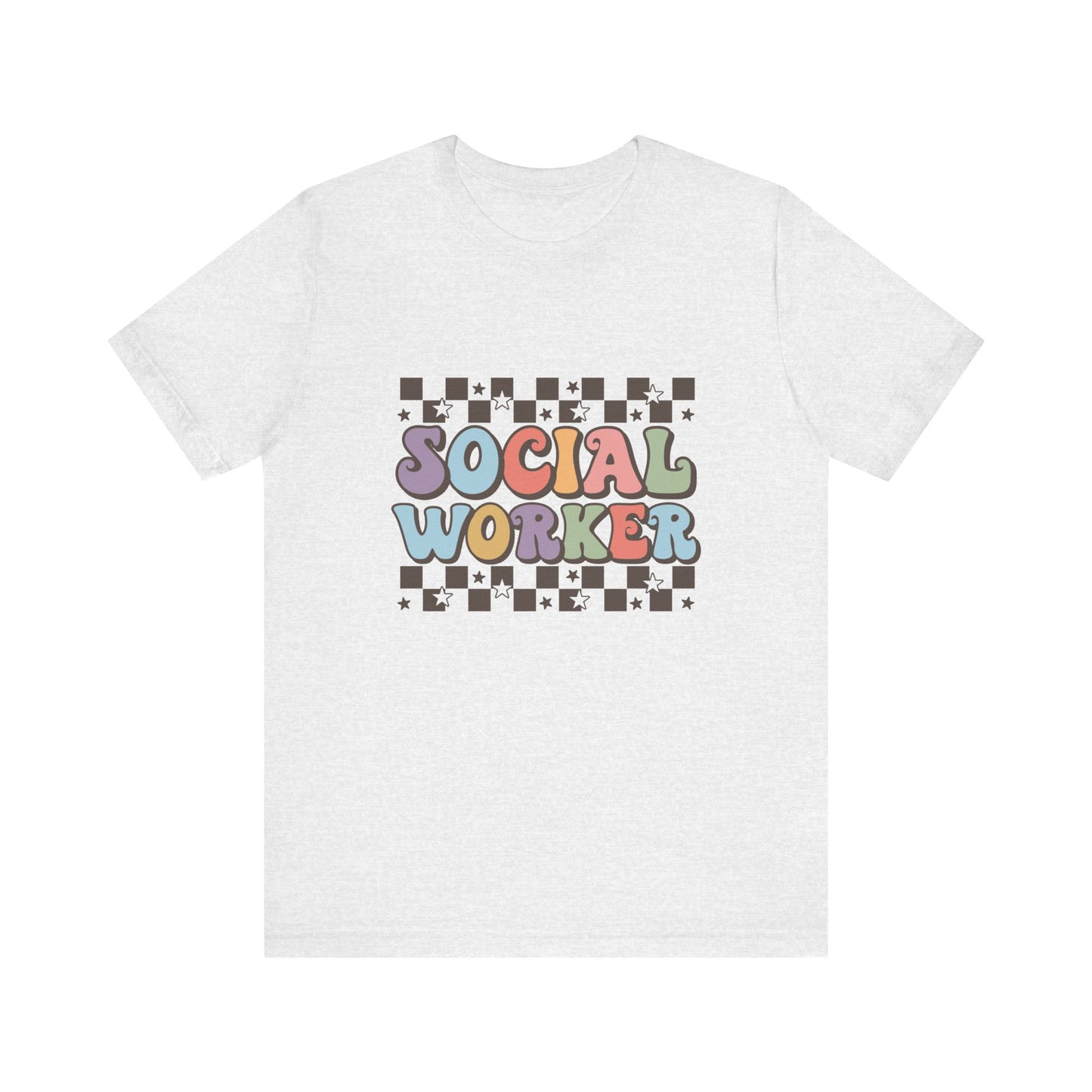 Checkered Social Worker Shirt, Retro Checkerboard Social Worker Shirt, Social Worker Tee, Back to School Counselor Shirt, School Counselor Tee, School Staff Shirt, Social Worker Life Shirt