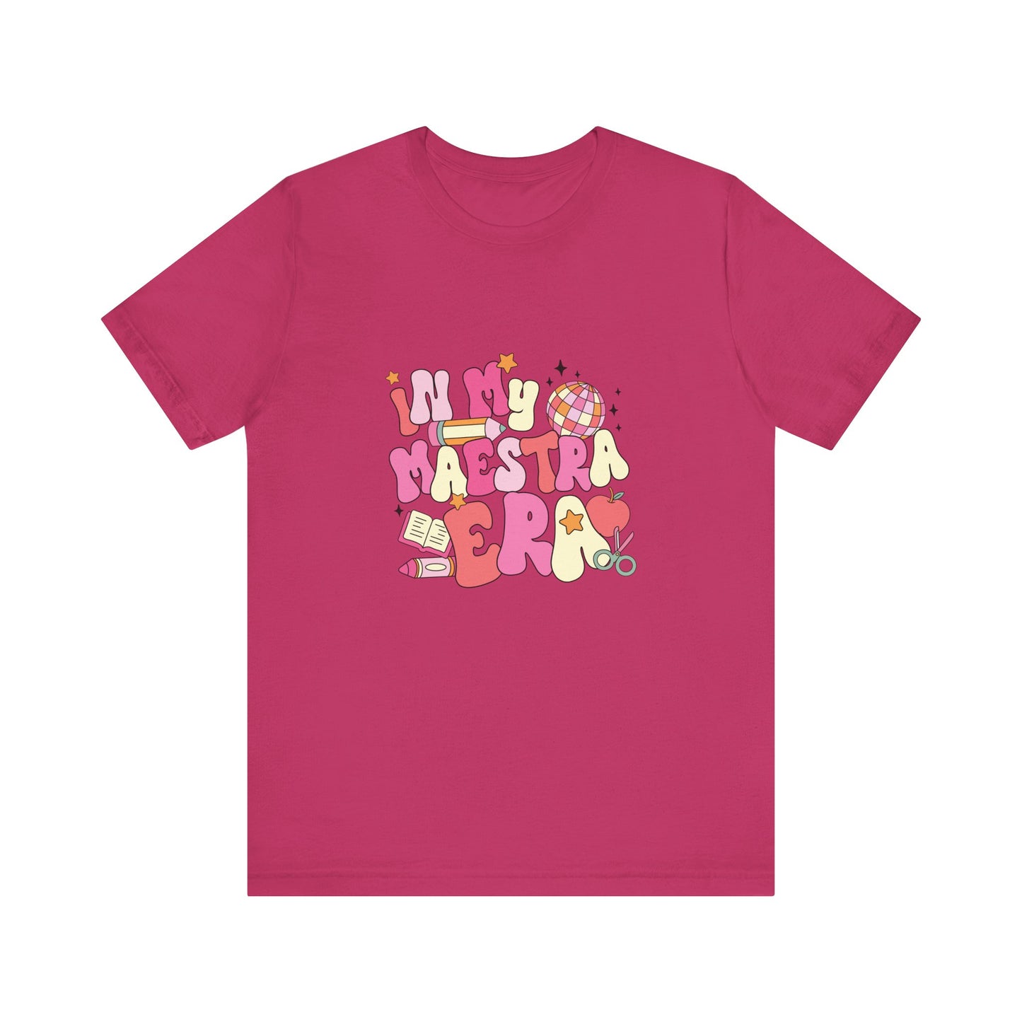 Disco Apple In My Teacher Era Tee, Disco Apple Teacher Shirt, Custom Apple Teacher Shirt, Back to School Teacher Shirt, Teacher Lifestyle Shirt, Retro Shirt, Custom Gift for Teacher