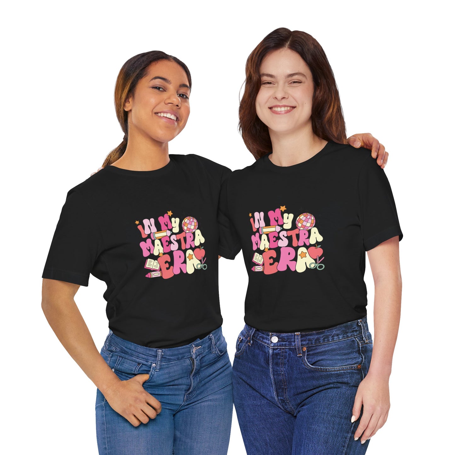 Disco Apple In My Teacher Era Tee, Disco Apple Teacher Shirt, Custom Apple Teacher Shirt, Back to School Teacher Shirt, Teacher Lifestyle Shirt, Retro Shirt, Custom Gift for Teacher