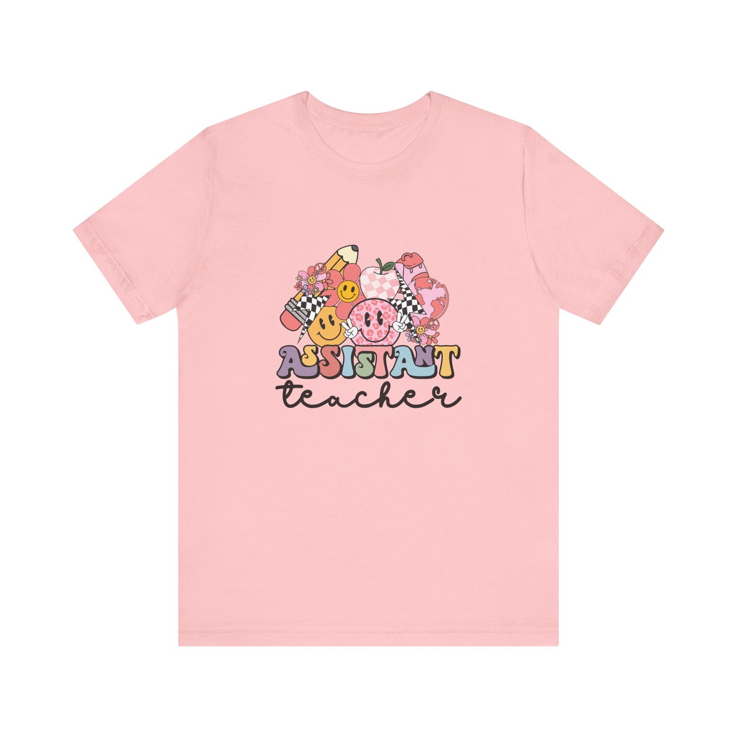 Retro Checkered Teacher Assistant Tee, Teacher Assistant Shirt, Teacher Assistant Life Shirt, Assistant Teacher Shirt, Custom Teacher Shirt, Custom Teacher Gift
