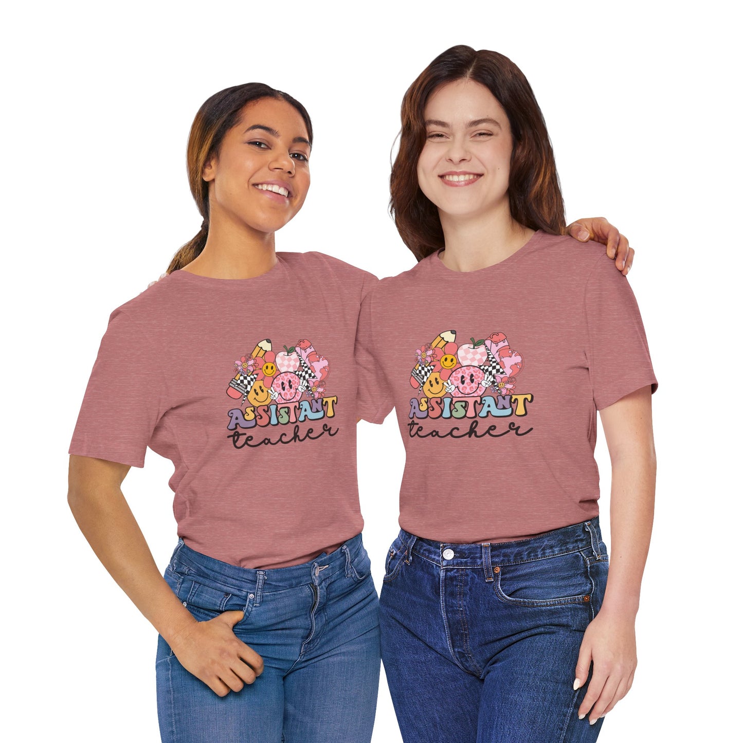 Retro Checkered Teacher Assistant Tee, Teacher Assistant Shirt, Teacher Assistant Life Shirt, Assistant Teacher Shirt, Custom Teacher Shirt, Custom Teacher Gift
