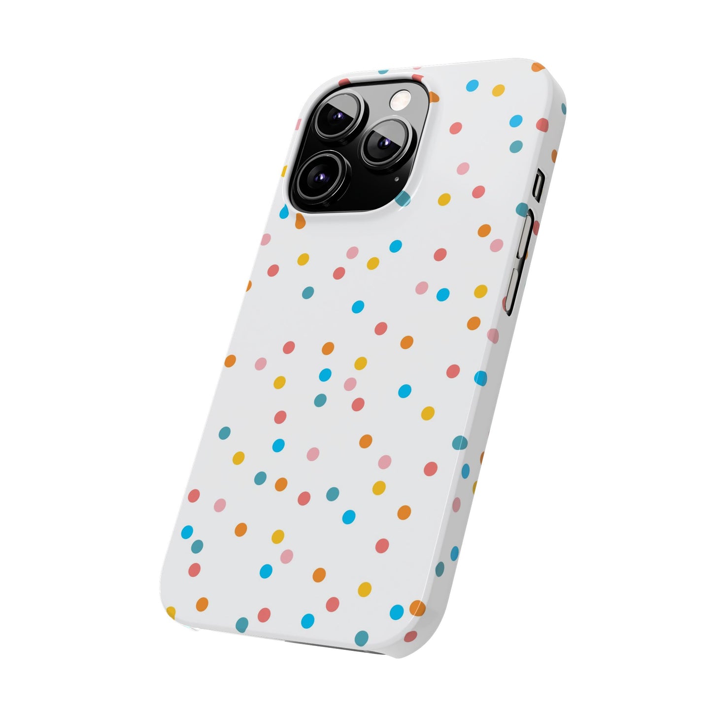 Teacher Slim Phone Case, Confetti Dots Teacher Phone Case, Back to School Teacher Phone Case, iPhone Case, Teacher Gift Ideas