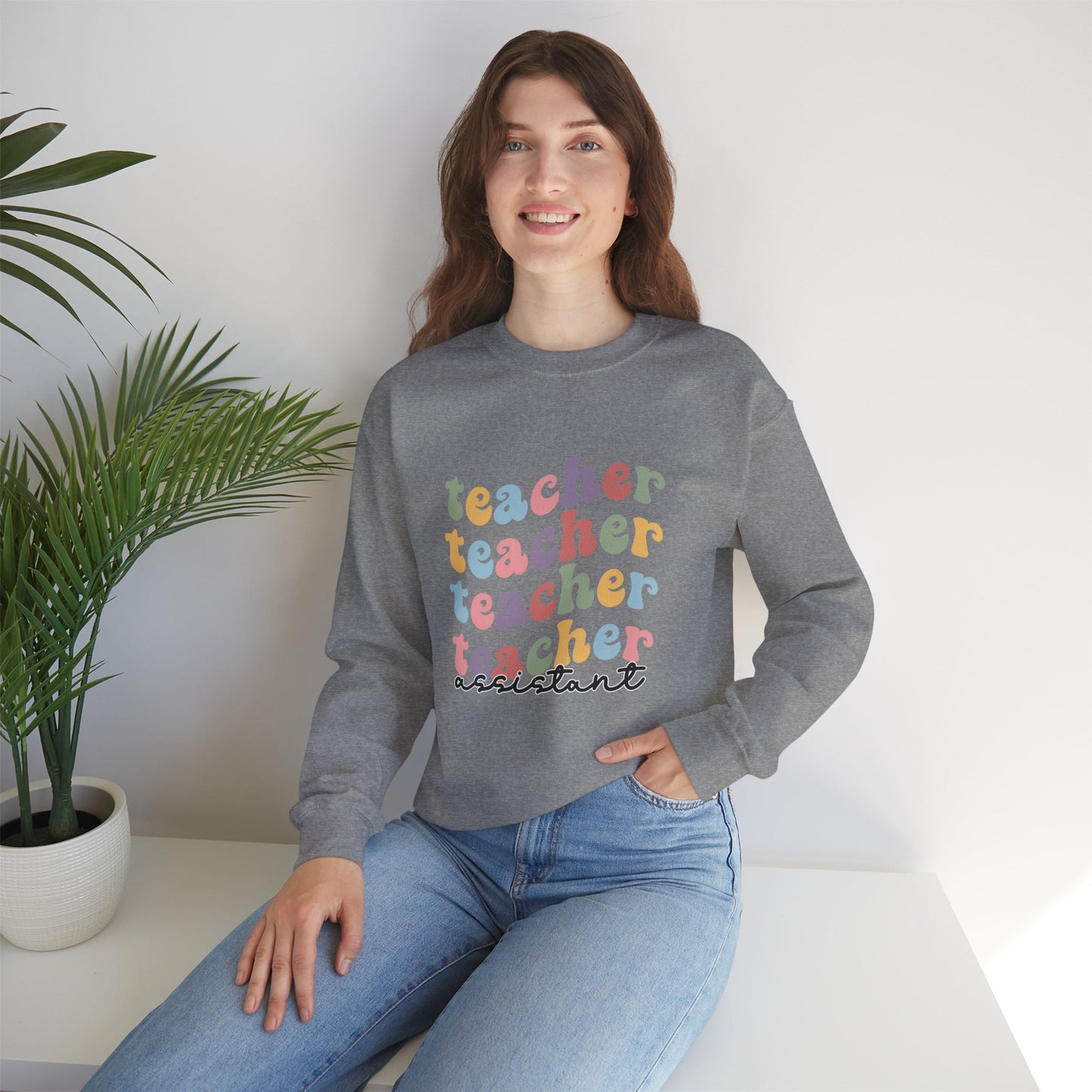 Retro Teacher Assistant Sweatshirt, Retro Teacher Assistant Sweater, Cool Teacher Assistant Sweatshirt, Teacher Assistant Life Sweater, Back to School Sweatshirt