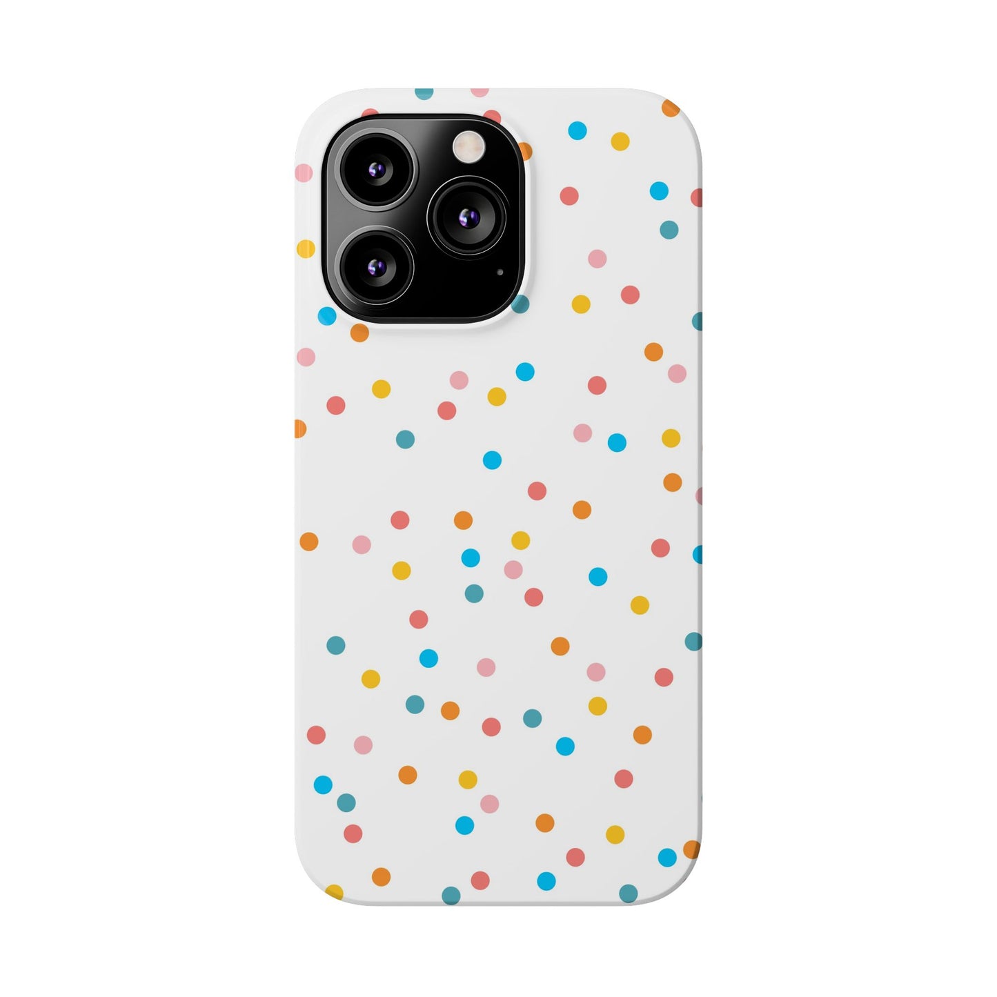 Teacher Slim Phone Case, Confetti Dots Teacher Phone Case, Back to School Teacher Phone Case, iPhone Case, Teacher Gift Ideas