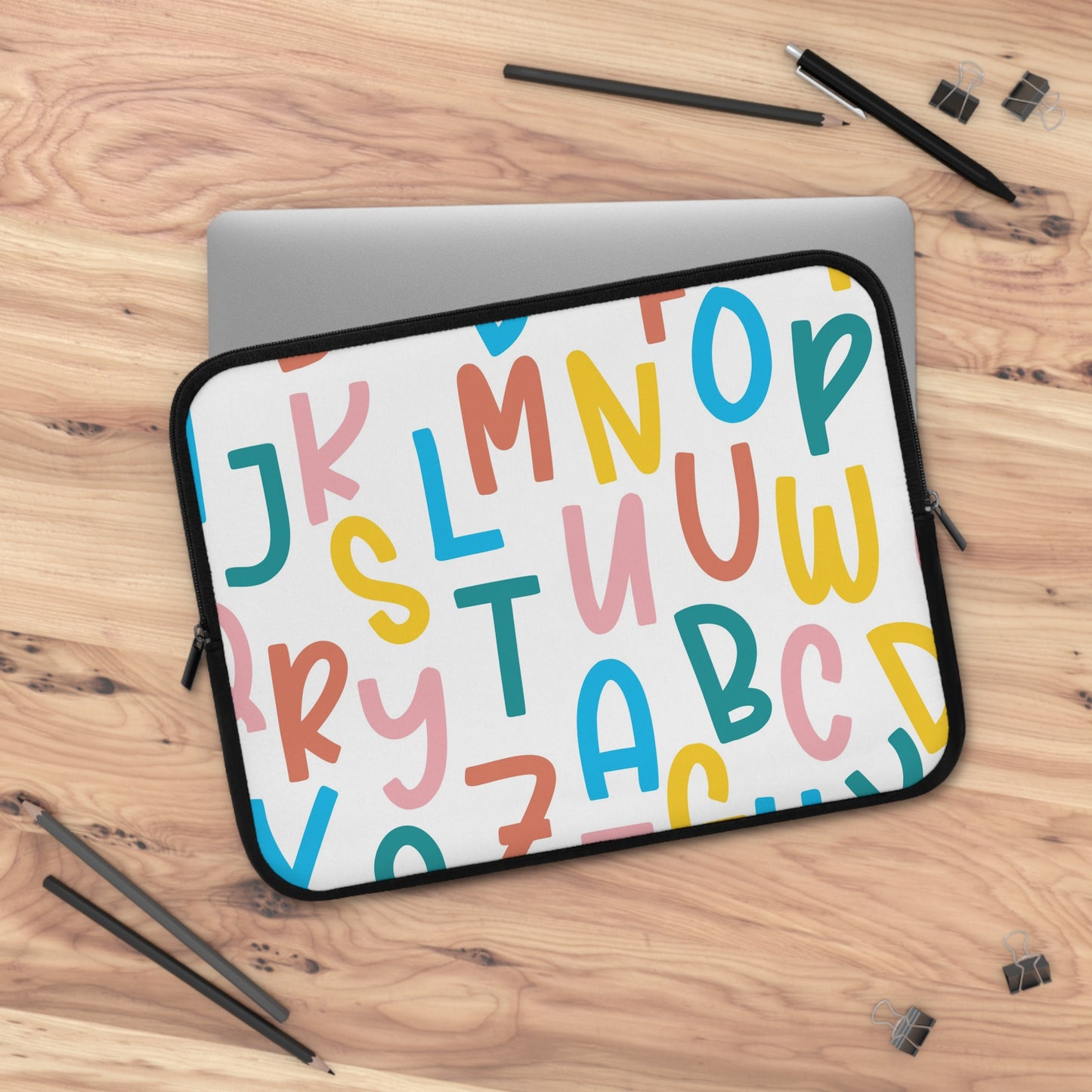 Laptop Case, Laptop Cover, Laptop Sleeve, Laptop Protector, MacBook Air Case, Mac Pro Case, Teacher Laptop Case, Alphabet Teacher Laptop Case