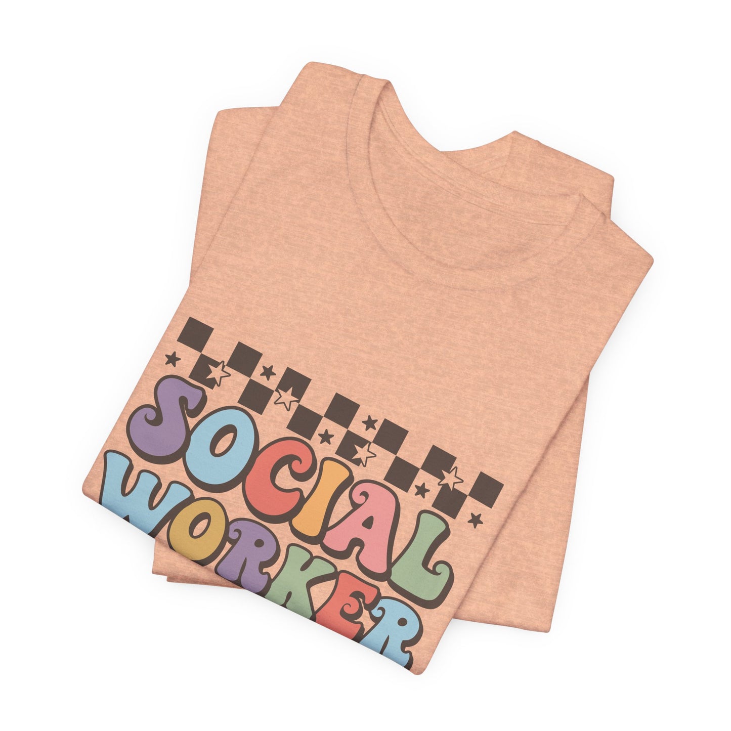 Checkered Social Worker Shirt, Retro Checkerboard Social Worker Shirt, Social Worker Tee, Back to School Counselor Shirt, School Counselor Tee, School Staff Shirt, Social Worker Life Shirt