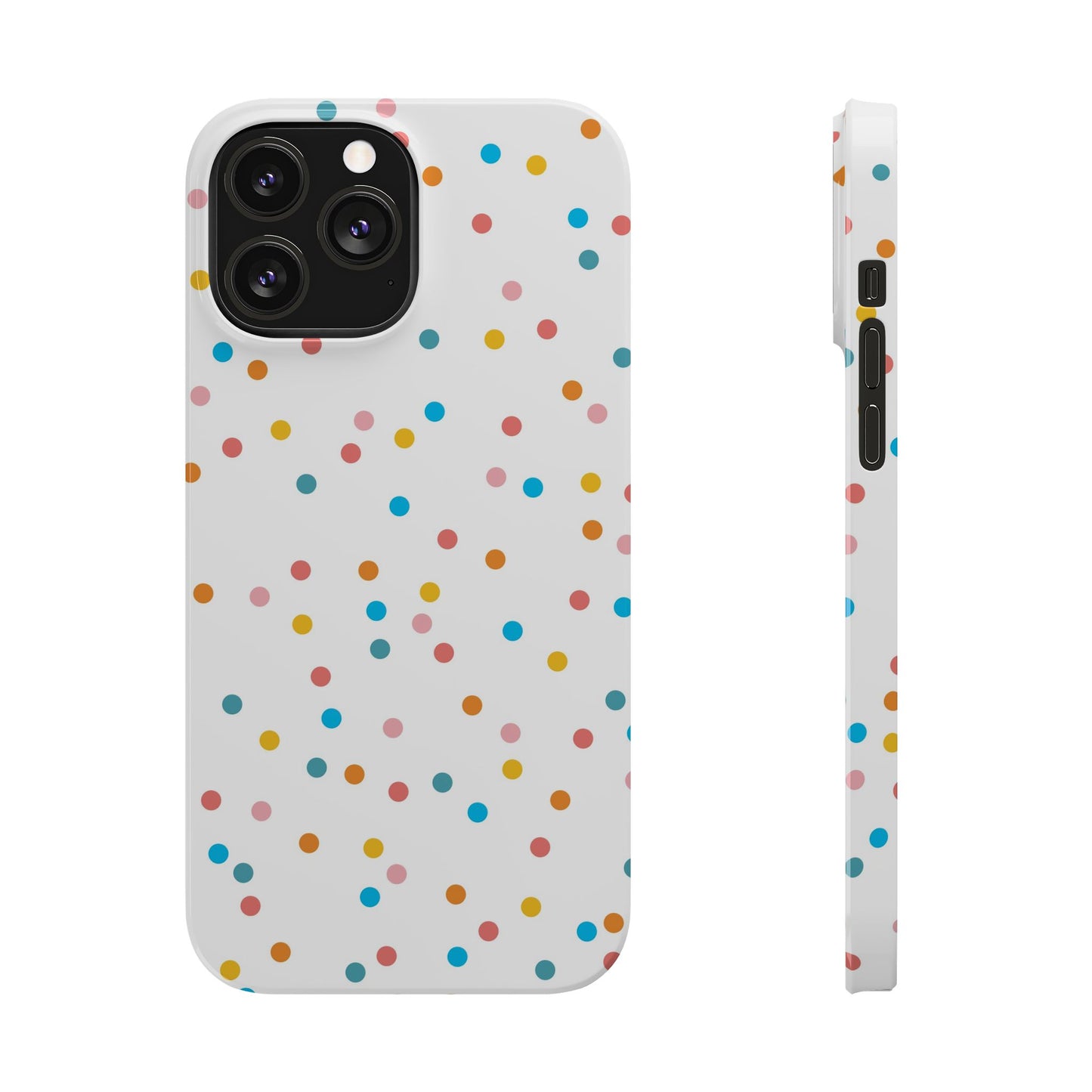 Teacher Slim Phone Case, Confetti Dots Teacher Phone Case, Back to School Teacher Phone Case, iPhone Case, Teacher Gift Ideas