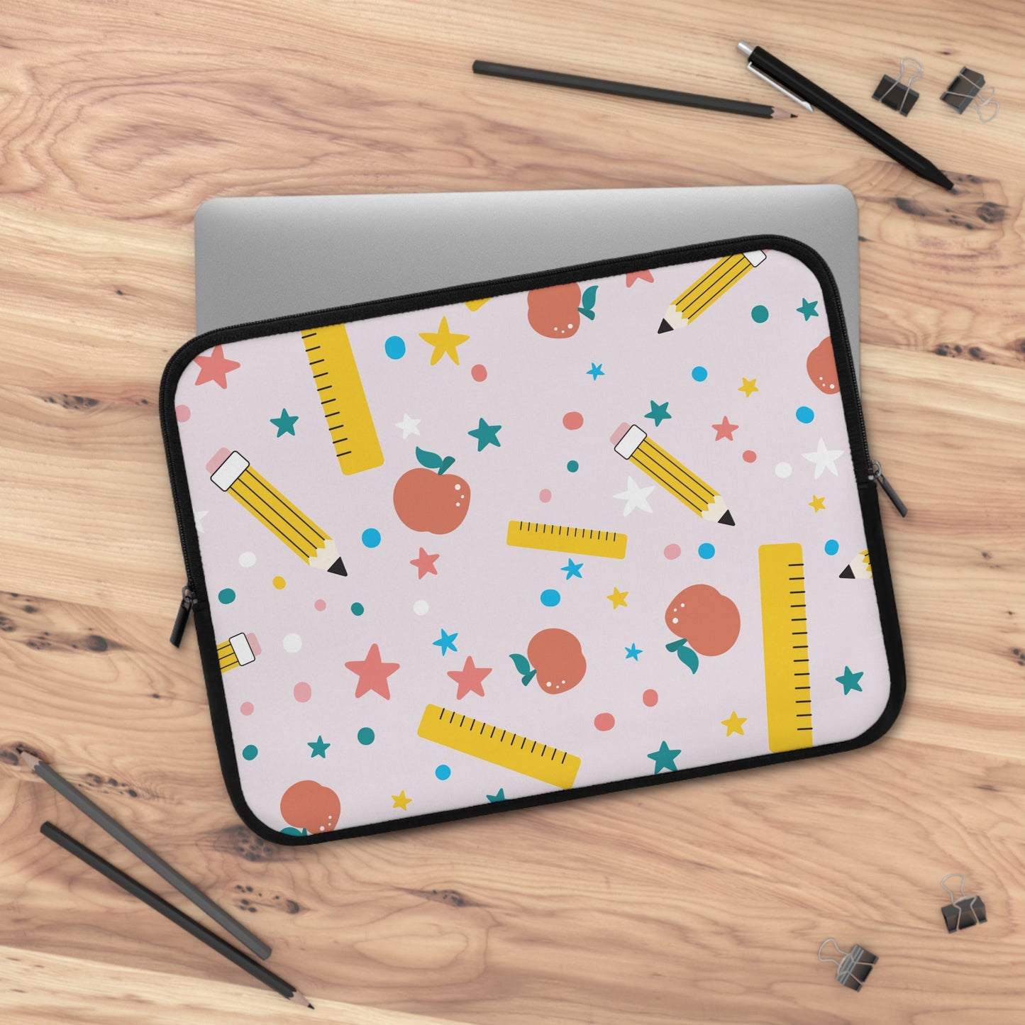 Laptop Case, Laptop Cover, Laptop Sleeve, Laptop Protector, MacBook Air Case, Mac Pro Case, Teacher Laptop Case, Stars and Confetti Teacher Laptop Case