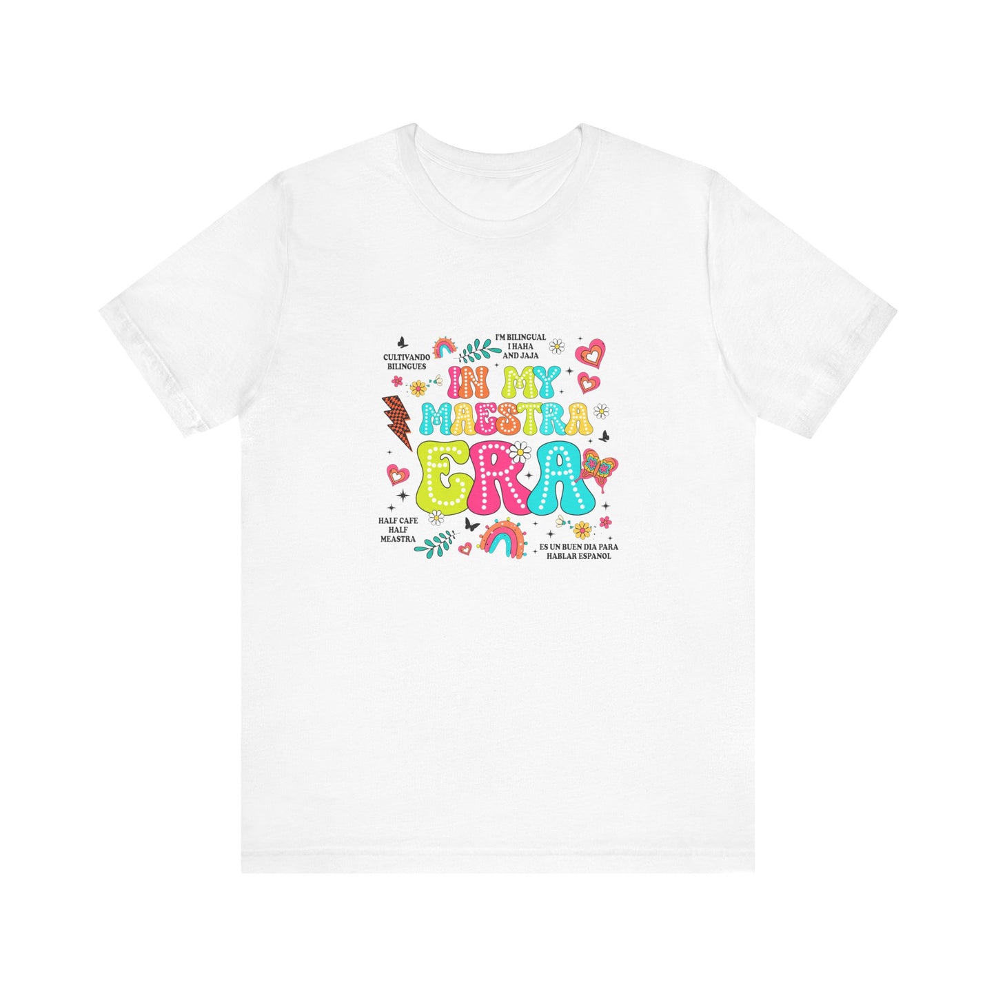 En mi camisa Maestra Era, camisa Maestra española, camiseta Maestra española, camisa personalizada de profesora de español, regalos personalizados para profesora 