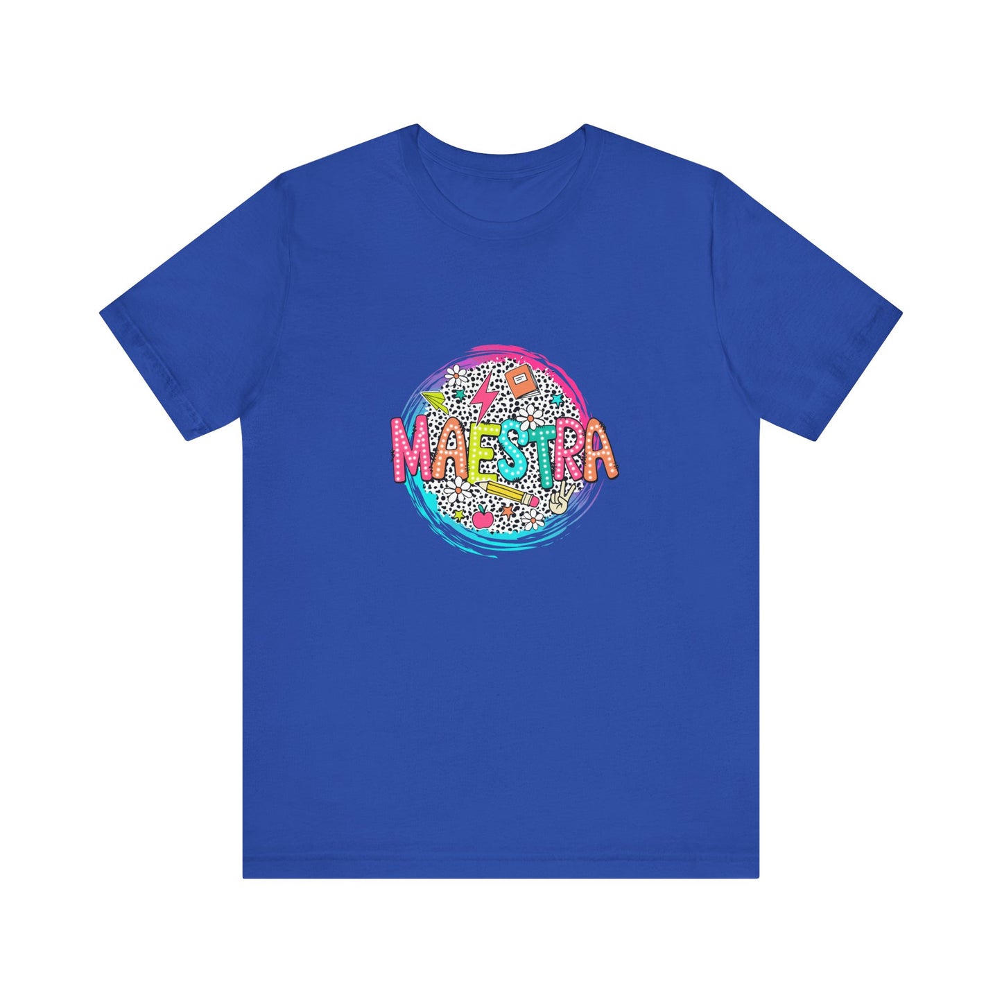 Camisa Maestra Española, Camiseta Maestra Española, Camiseta Maestra Española, Camiseta de Manga Corta Color Swirl Maestra Jersey, Camisa de Maestro Personalizada, Regalo de Maestro Personalizado, Camiseta de Regreso a la Escuela, Regalos de Maestro 