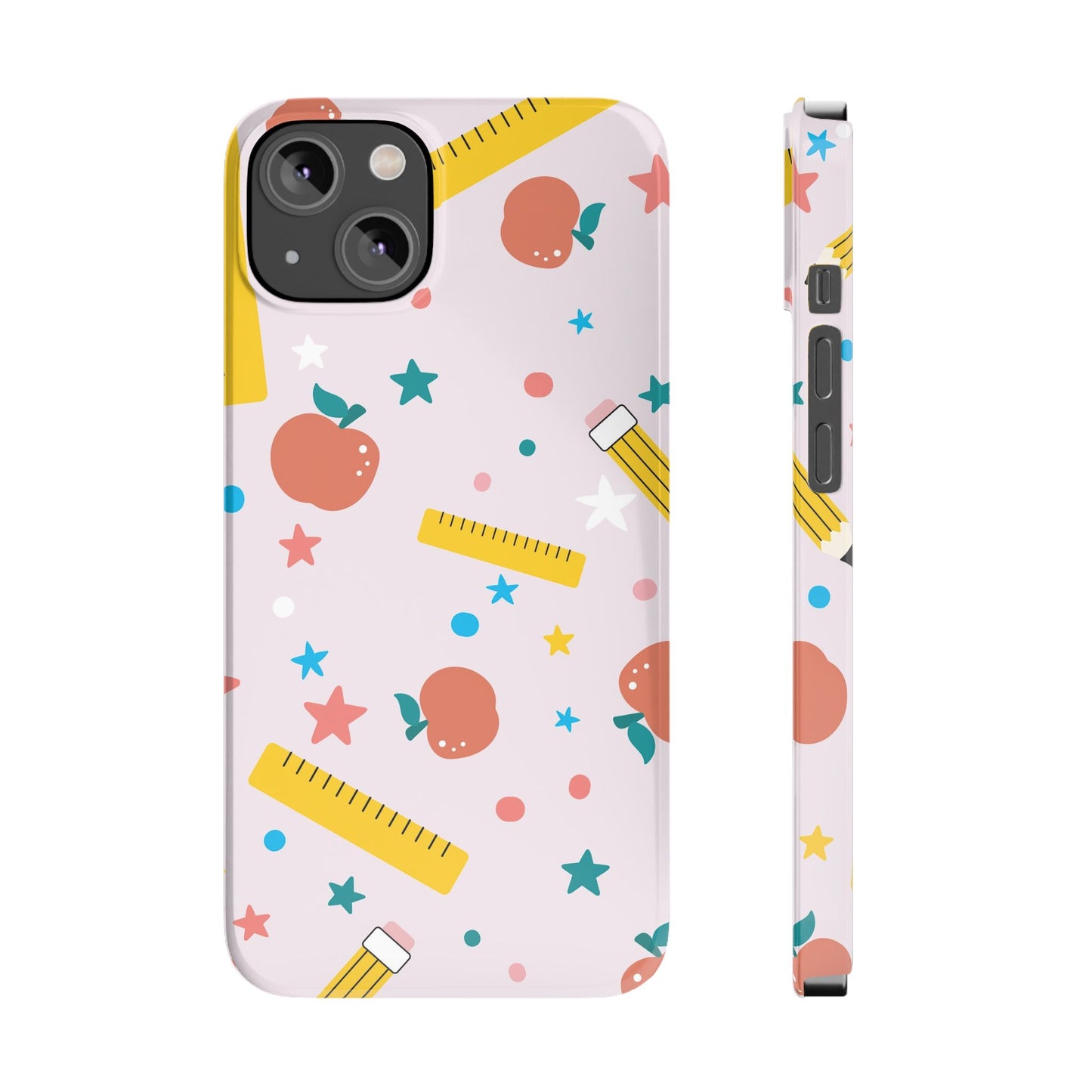 Teacher Slim Phone Case, Stars and Confetti Teacher Phone Case, Back to School Teacher Phone Case, iPhone Case, Teacher Gift Ideas