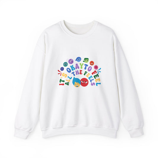 It's Ok to Feel All the Feels Double Sided Sweatshirt, Feel the Feels Sweater, Emotions Sweater, In My Emotions Era Sweatshirt, Back to School Teacher Sweater