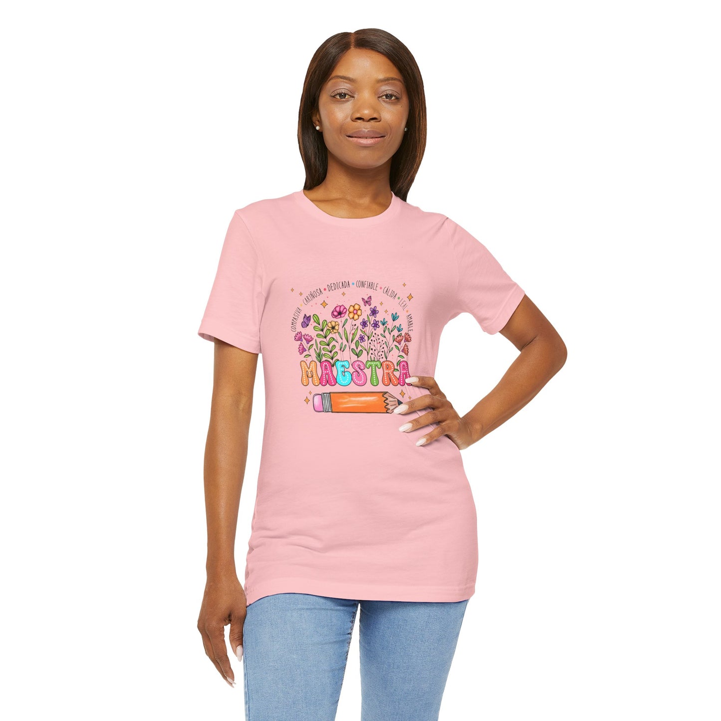 Camiseta de maestro con nombre personalizado, camiseta de maestro de flores con nombre personalizado, camisa de maestro con nombre personalizado, camisa de maestro de regreso a la escuela 