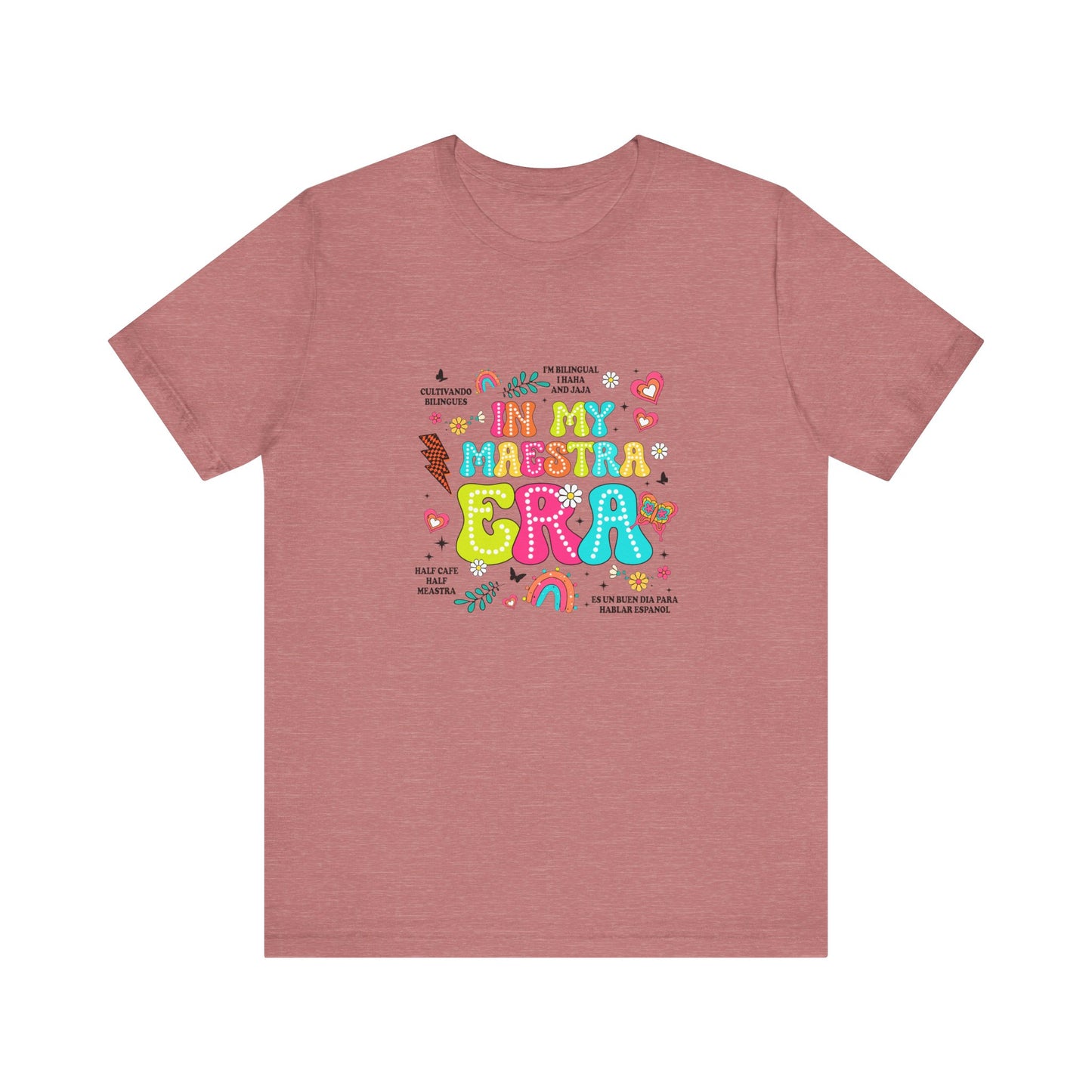 En mi camisa Maestra Era, camisa Maestra española, camiseta Maestra española, camisa personalizada de profesora de español, regalos personalizados para profesora 