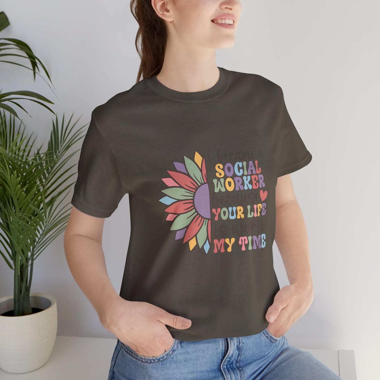 Social Worker Flowers Shirt, I Became Social Worker Flower Shirt, School Counselor Flower Shirt, Back to School Counselor Shirt, School Counselor Shirt, School Staff Shirt