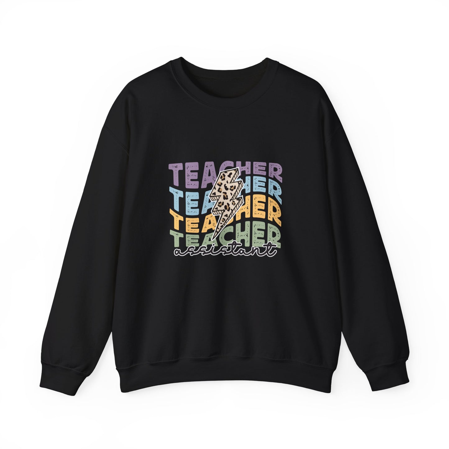 Lightning Bolt Teacher Assistant Sweatshirt, Retro Teacher Assistant Sweater, Retro Teacher Assistant Sweatshirt, Lightning Bolt Teacher Assistant Sweater, Back to School Sweatshirt