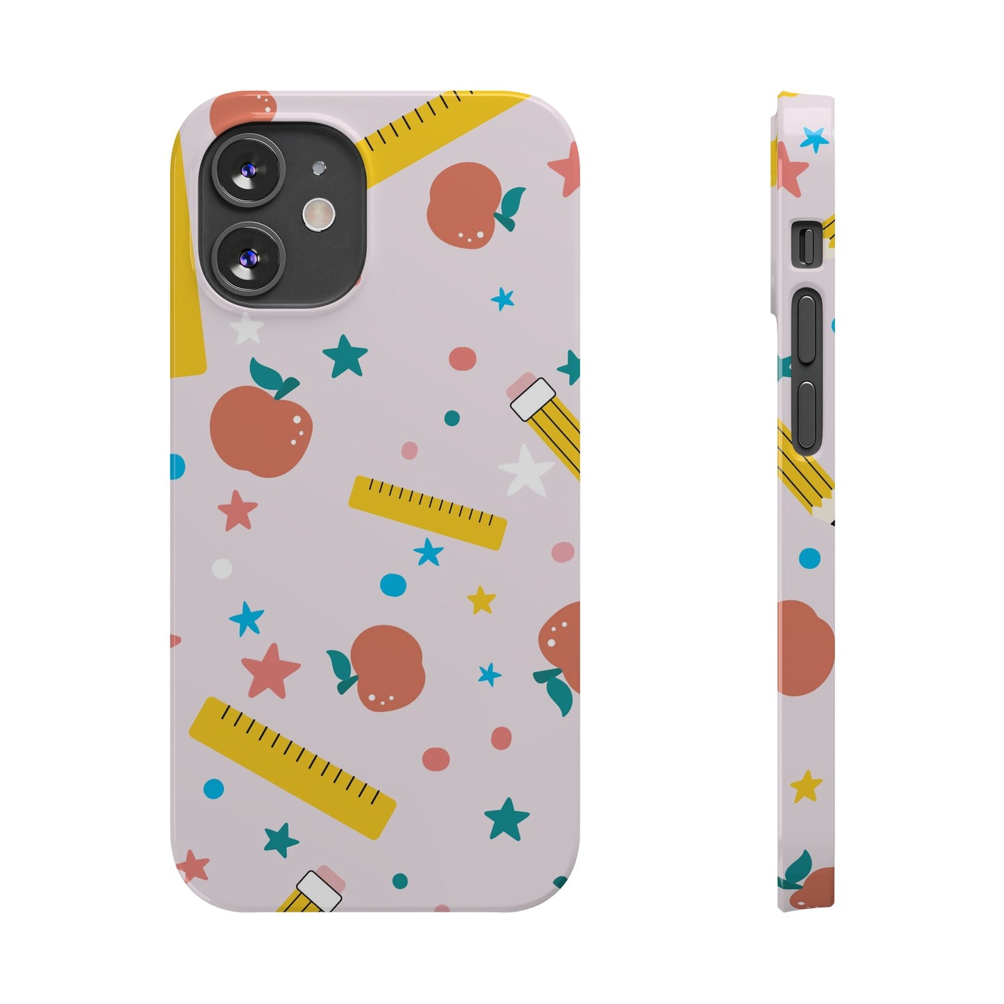 Teacher Slim Phone Case, Stars and Confetti Teacher Phone Case, Back to School Teacher Phone Case, iPhone Case, Teacher Gift Ideas