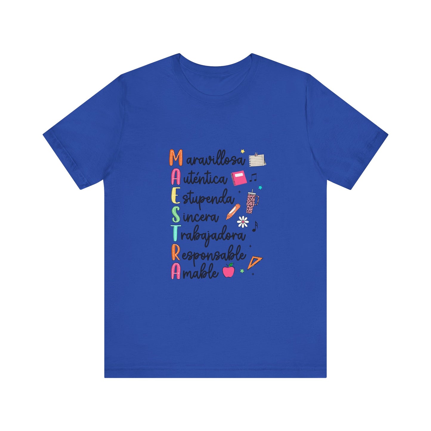 Camiseta Maestra Española, Camiseta Maestra de Colores Brillantes, Camisa Maestra, Camisa Maestra Acrostic, Camisa Maestra Acrostico, Camisa Maestra Personalizada, Regalos para Maestro 