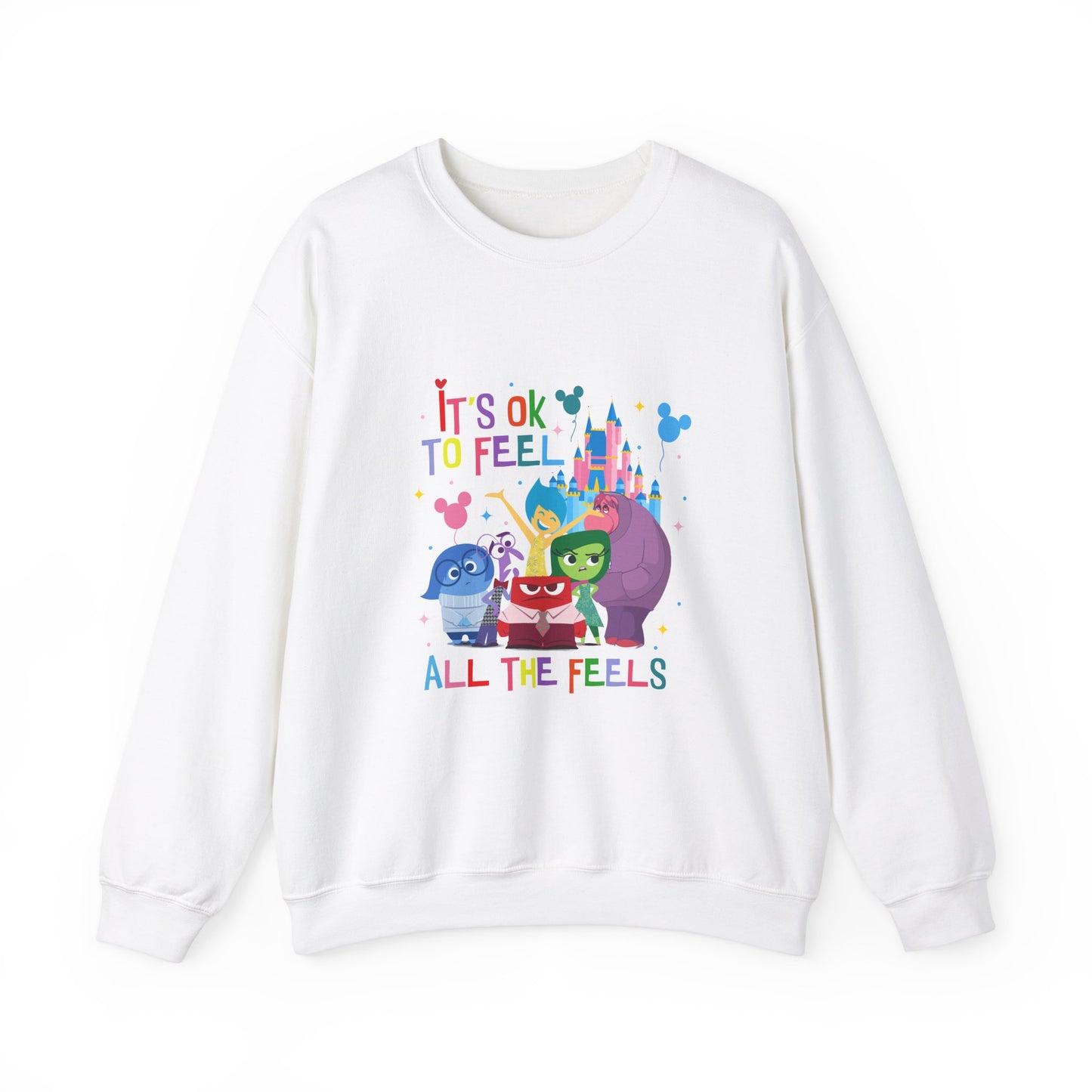 It's Ok to Feel All the Feels Castle Sweatshirt, Feel the Feels Sweater, Emotions Sweater, In My Emotions Era Sweatshirt, Back to School Teacher Sweater