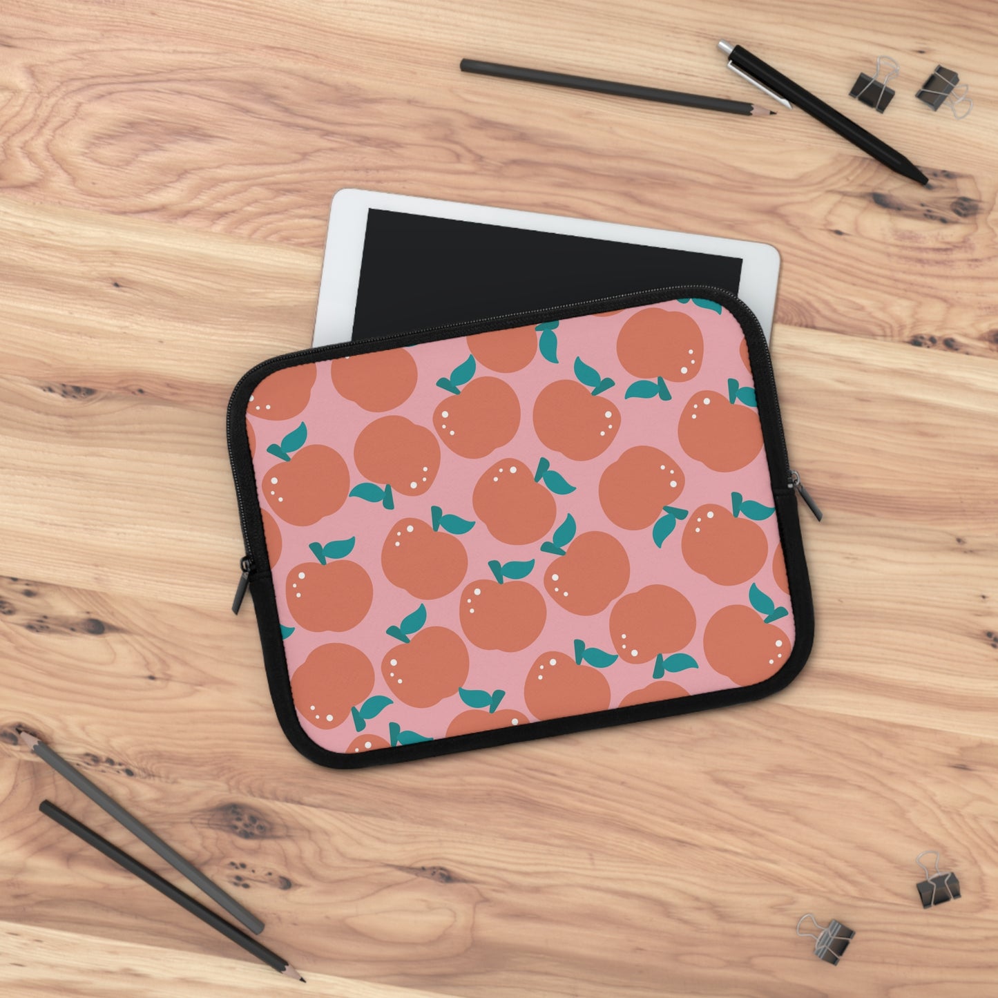 Laptop Case, Laptop Cover, Laptop Sleeve, Laptop Protector, MacBook Air Case, Mac Pro Case, Teacher Laptop Case, Pink Apples Teacher Laptop Case