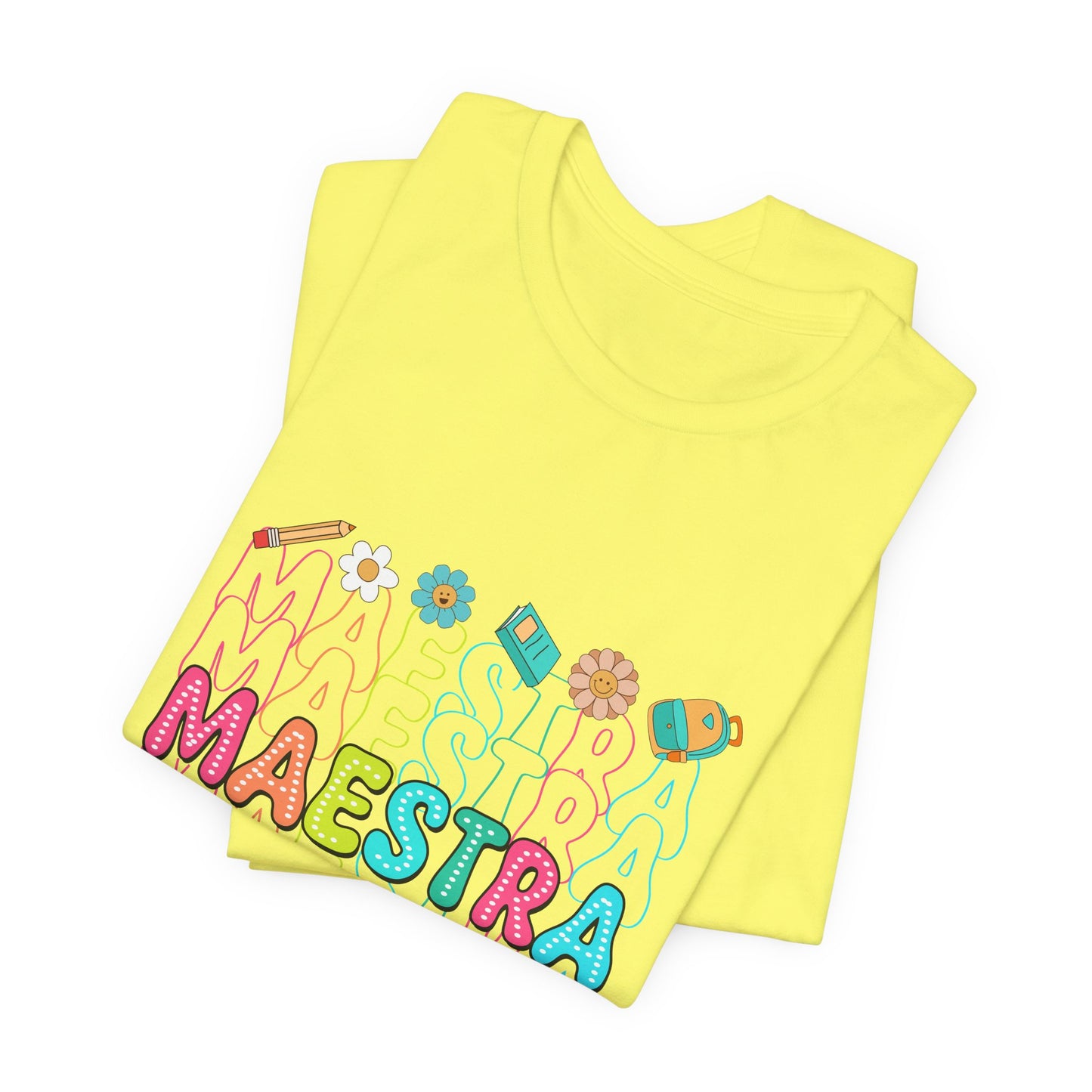 Camisa Maestra Española, Camiseta Maestra Española, Camiseta Maestra Española, Camiseta de Manga Corta Rainbow Maestra Icons Jersey 