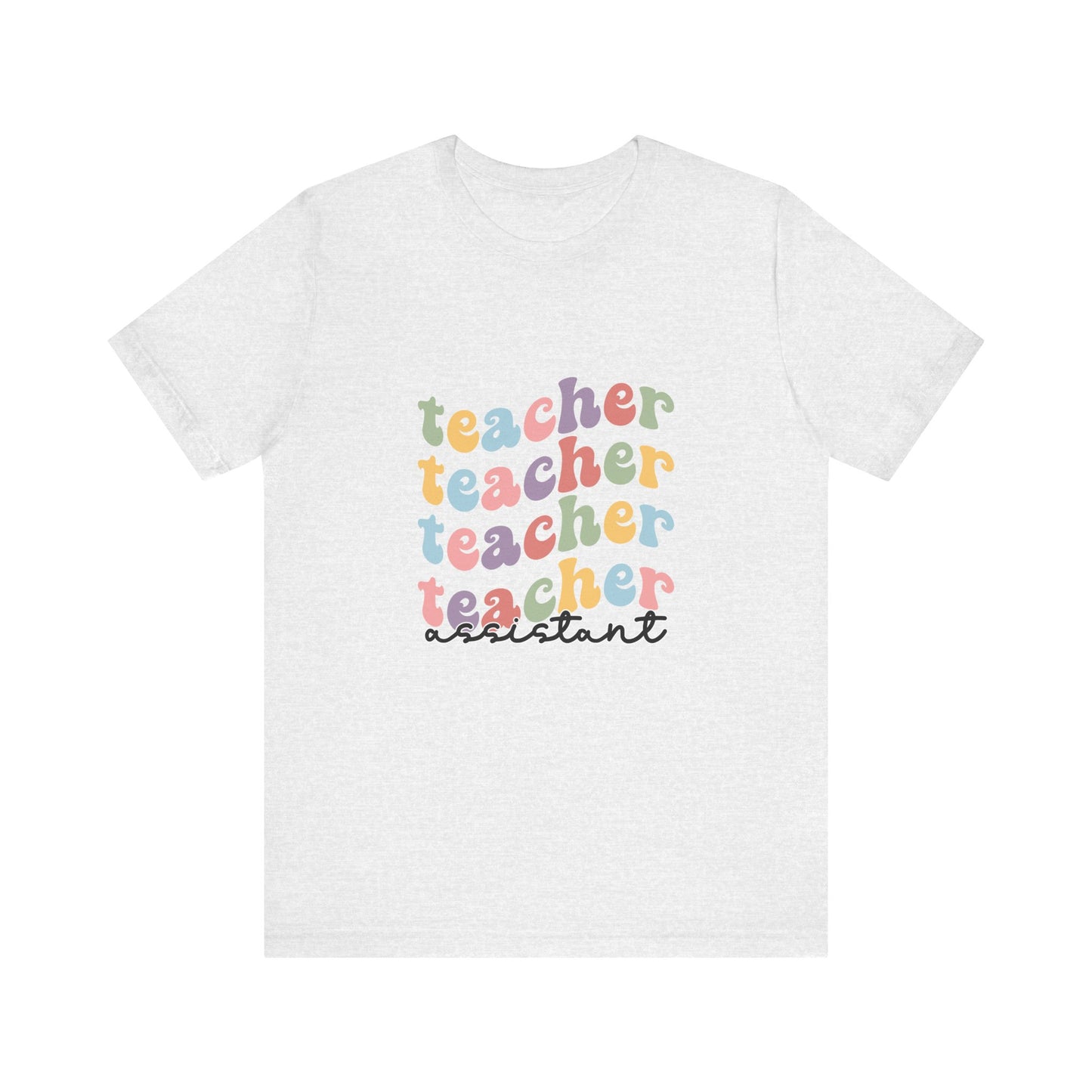 Retro Wavy Teacher Assistant T Shirt, Retro Wavy Teacher Assistant Shirt, Assistant Teacher Shirt, Retro Teacher Assistant Life Shirt, Custom Teacher Assistant Shirt, Custom Teacher Assistant Gift