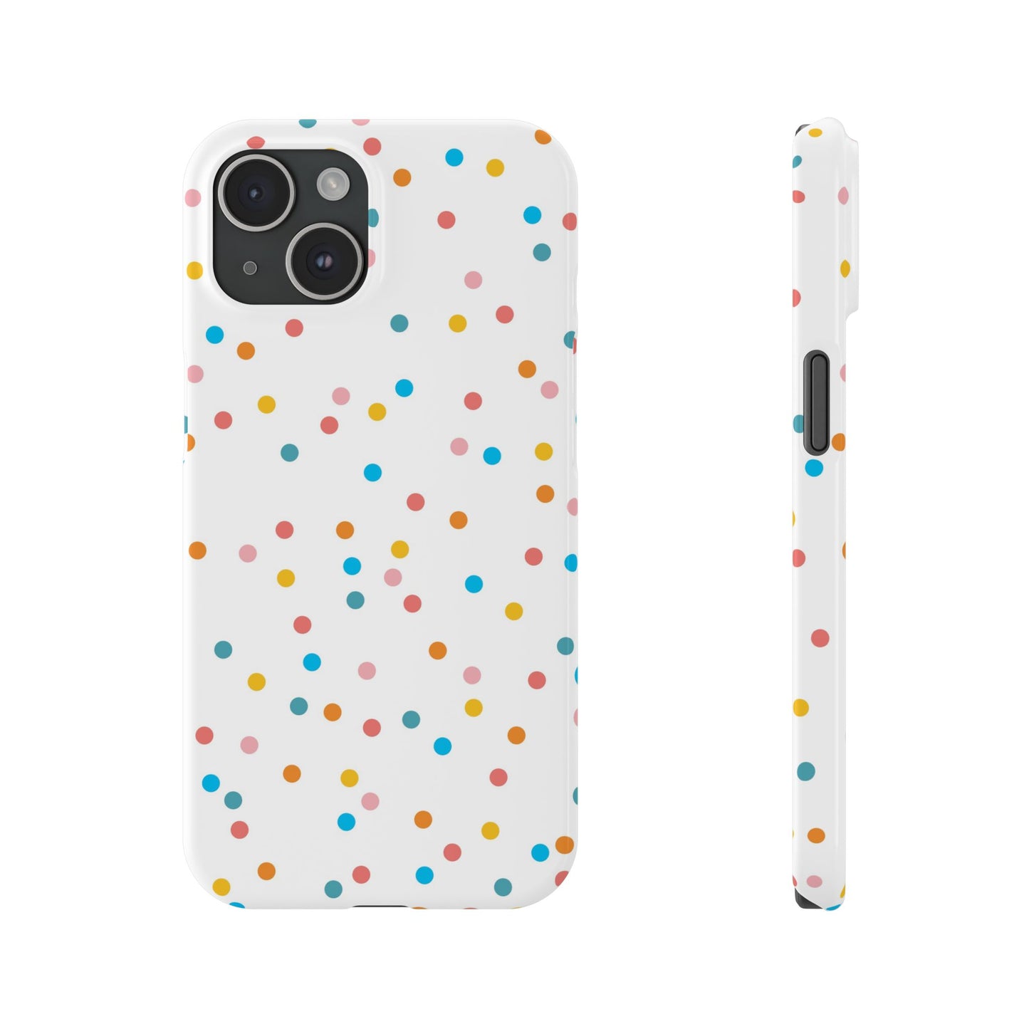 Teacher Slim Phone Case, Confetti Dots Teacher Phone Case, Back to School Teacher Phone Case, iPhone Case, Teacher Gift Ideas