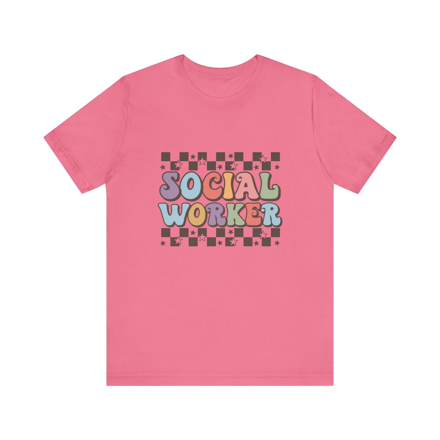 Checkered Social Worker Shirt, Retro Checkerboard Social Worker Shirt, Social Worker Tee, Back to School Counselor Shirt, School Counselor Tee, School Staff Shirt, Social Worker Life Shirt