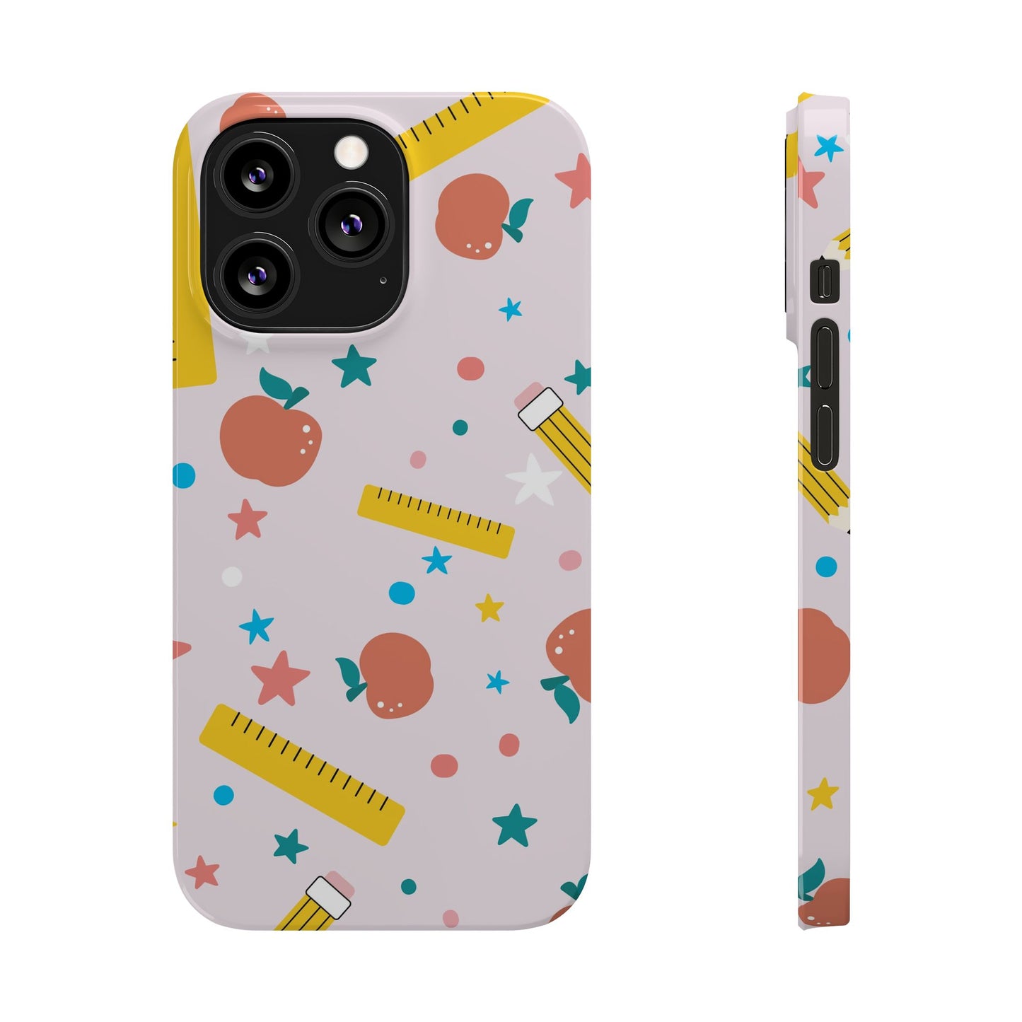 Teacher Slim Phone Case, Stars and Confetti Teacher Phone Case, Back to School Teacher Phone Case, iPhone Case, Teacher Gift Ideas