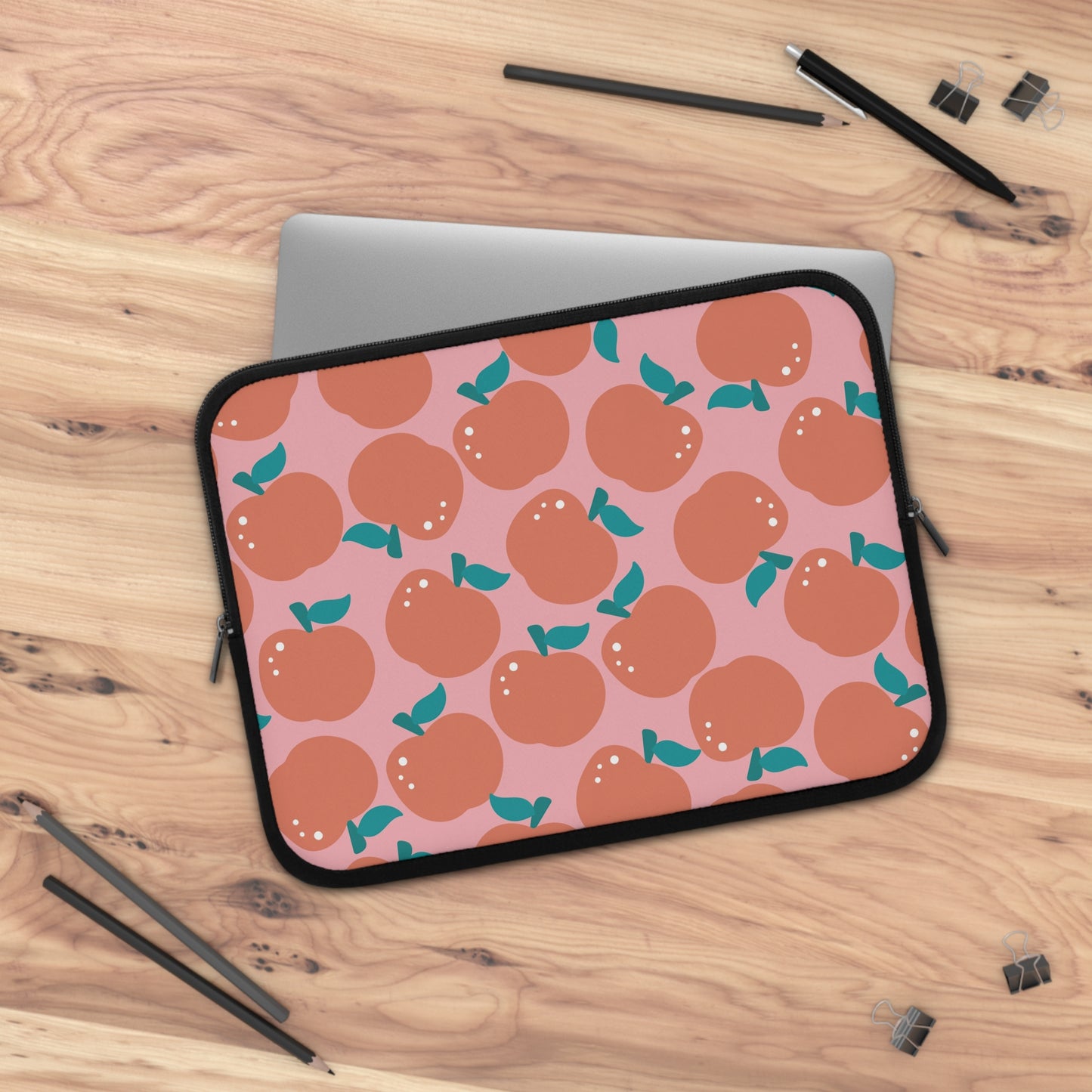 Laptop Case, Laptop Cover, Laptop Sleeve, Laptop Protector, MacBook Air Case, Mac Pro Case, Teacher Laptop Case, Pink Apples Teacher Laptop Case