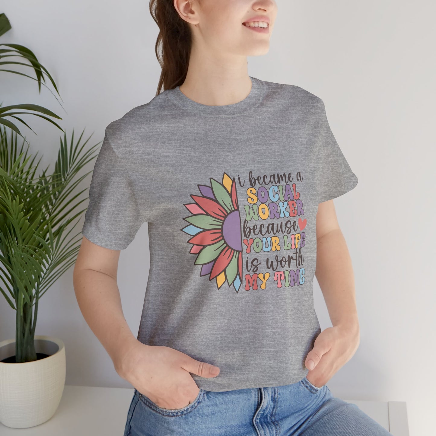 Social Worker Flowers Shirt, I Became Social Worker Flower Shirt, School Counselor Flower Shirt, Back to School Counselor Shirt, School Counselor Shirt, School Staff Shirt