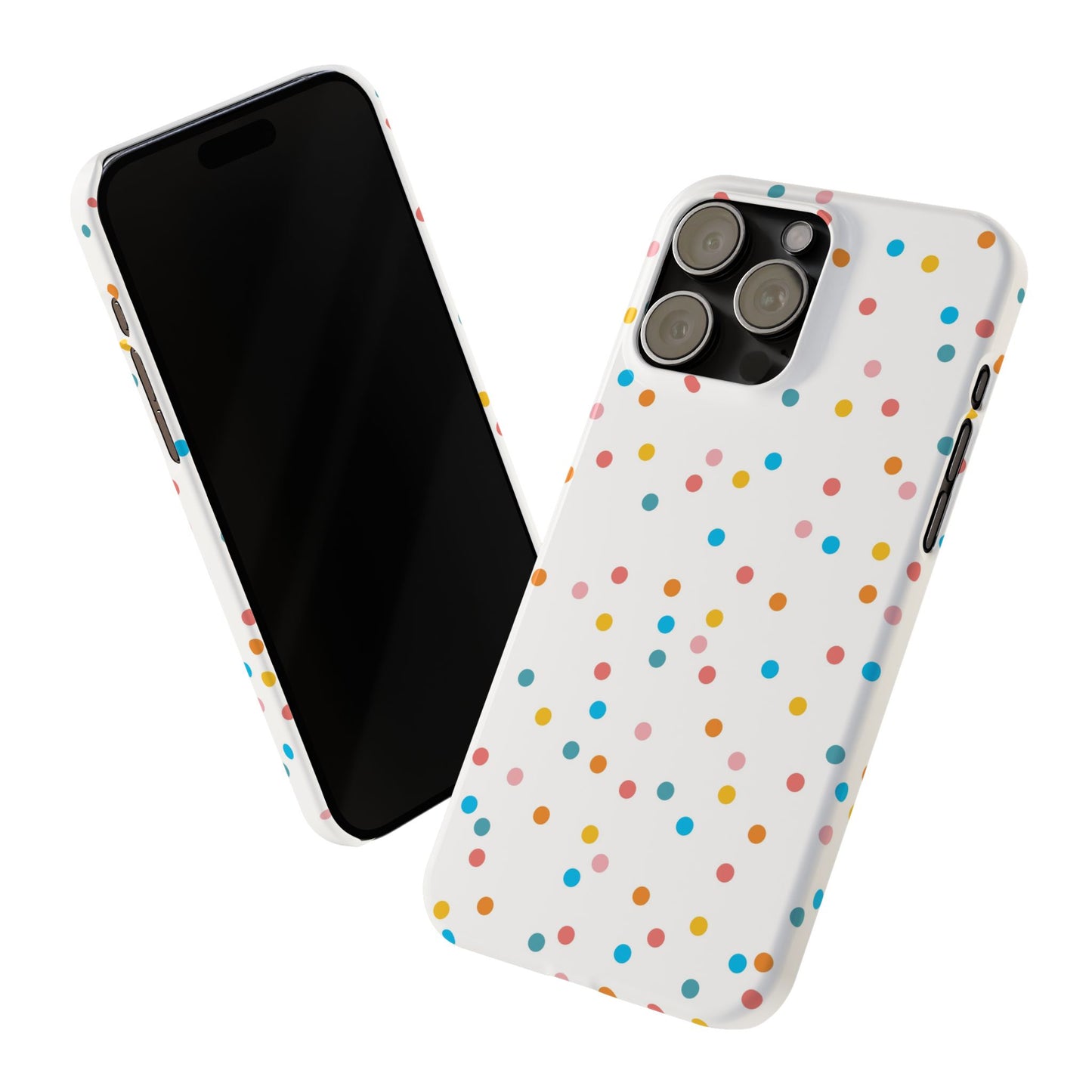 Teacher Slim Phone Case, Confetti Dots Teacher Phone Case, Back to School Teacher Phone Case, iPhone Case, Teacher Gift Ideas