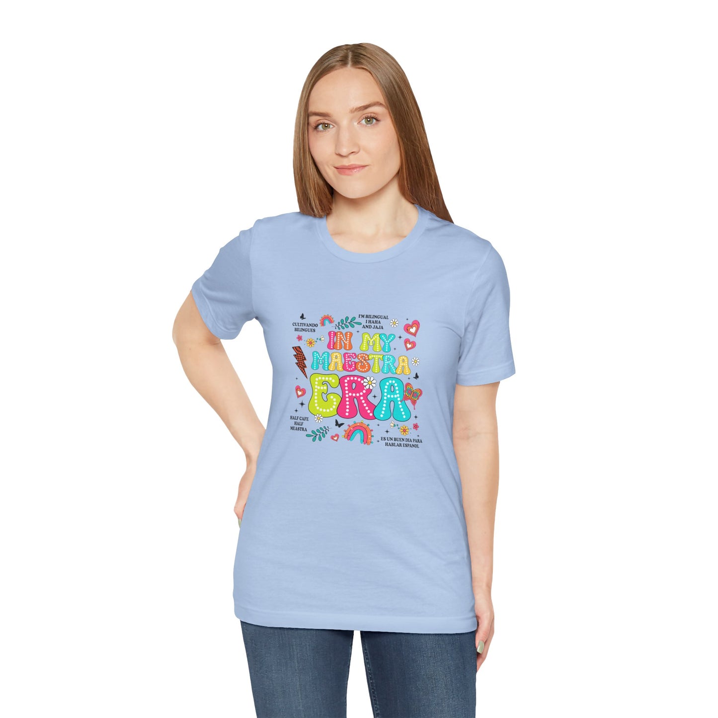 En mi camisa Maestra Era, camisa Maestra española, camiseta Maestra española, camisa personalizada de profesora de español, regalos personalizados para profesora 