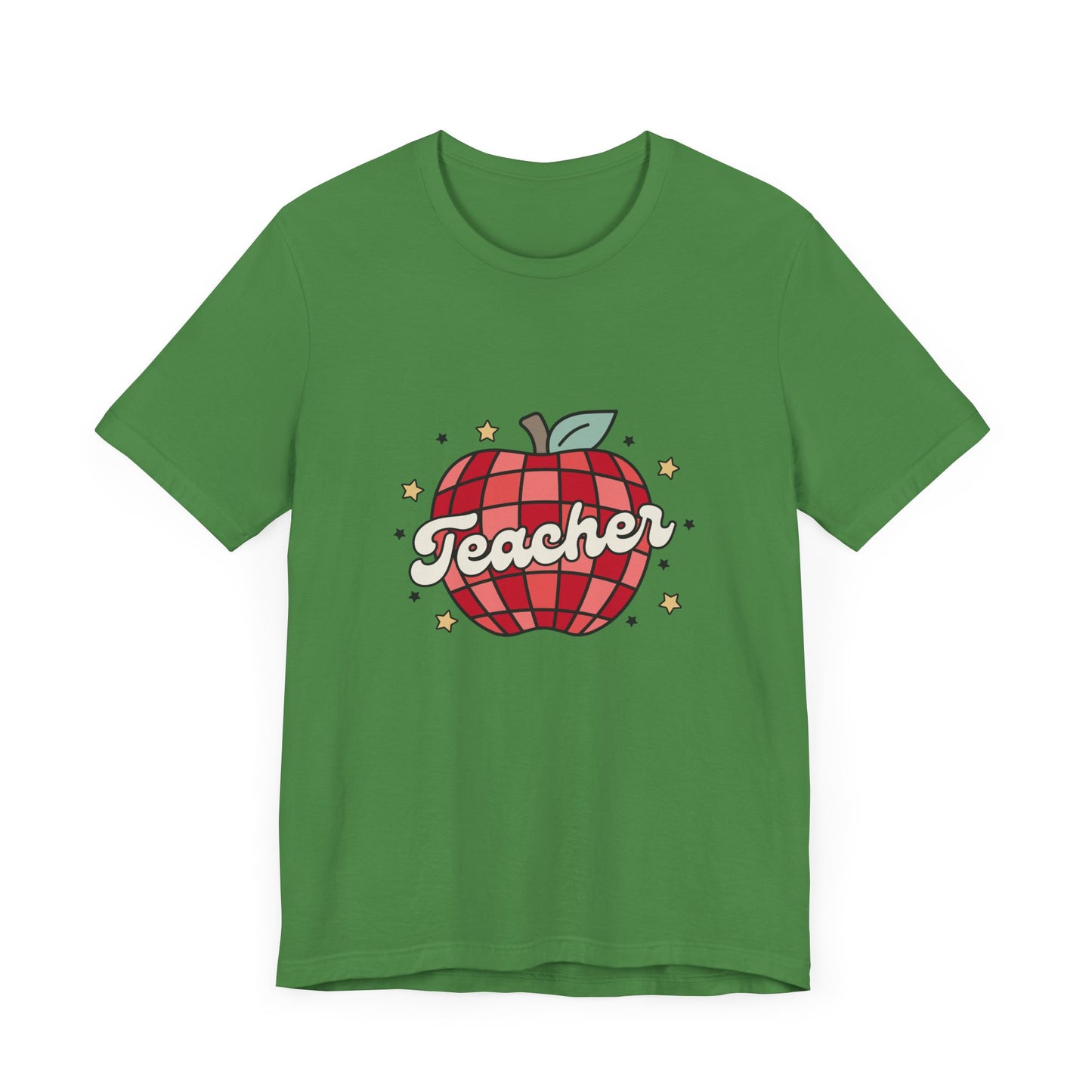 Disco Apple Teacher Shirt, Custom Apple Teacher Shirt, Back to School Teacher Shirt, Teacher Lifestyle Shirt, Retro Shirt, Custom Gift for Teacher