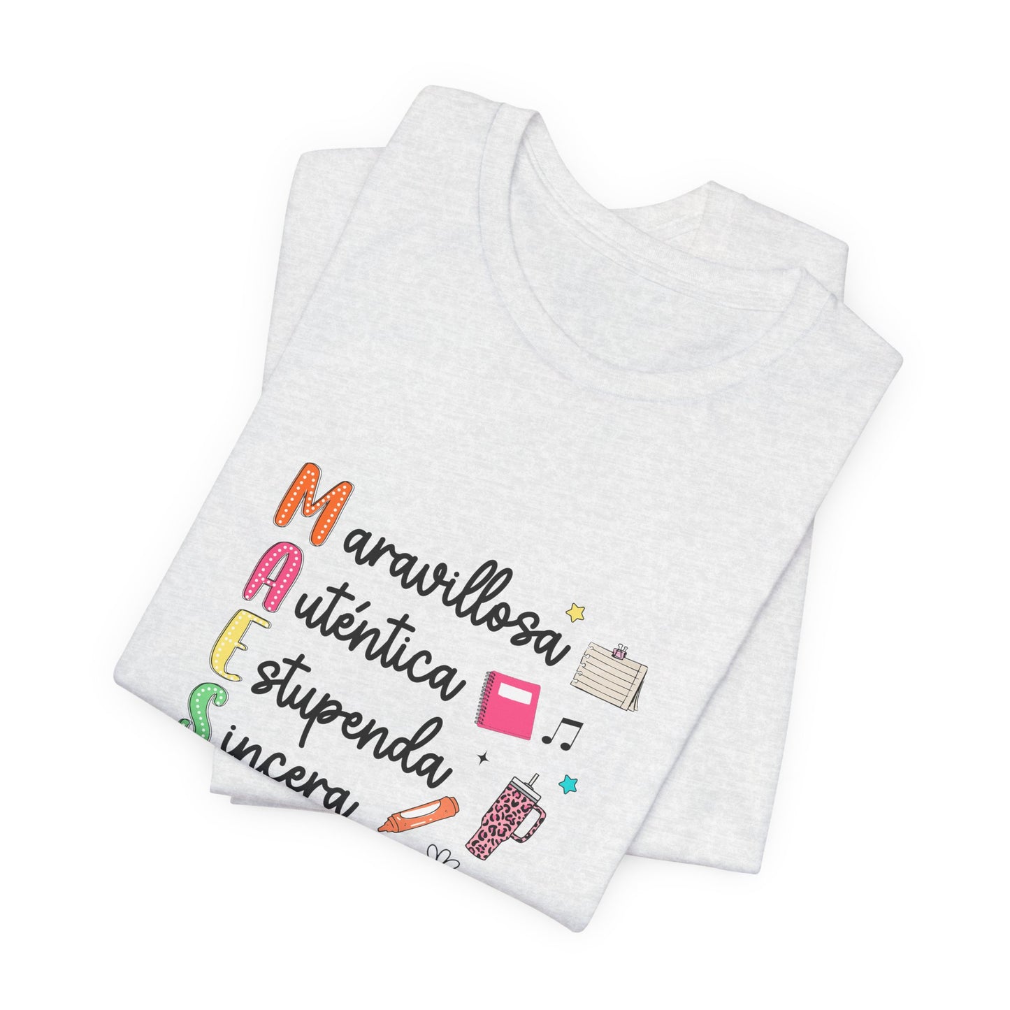 Camiseta Maestra Española, Camiseta Maestra de Colores Brillantes, Camisa Maestra, Camisa Maestra Acrostic, Camisa Maestra Acrostico, Camisa Maestra Personalizada, Regalos para Maestro 